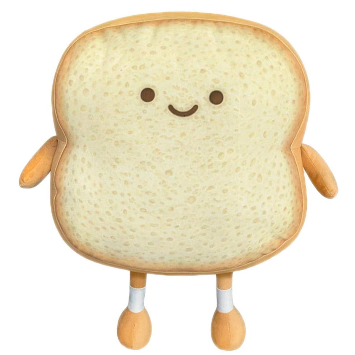 Soft Toast Bread Plush Pillow - Cute Sliced Bread Shaped Cushion with Facial Expression, Comfortable Stuffed Toy for Kids & Adults, Perfect Gift for Home, Bedroom Decor (Large) - Great for Sofa Lounging, Nap Time, and Cozy Home Decor