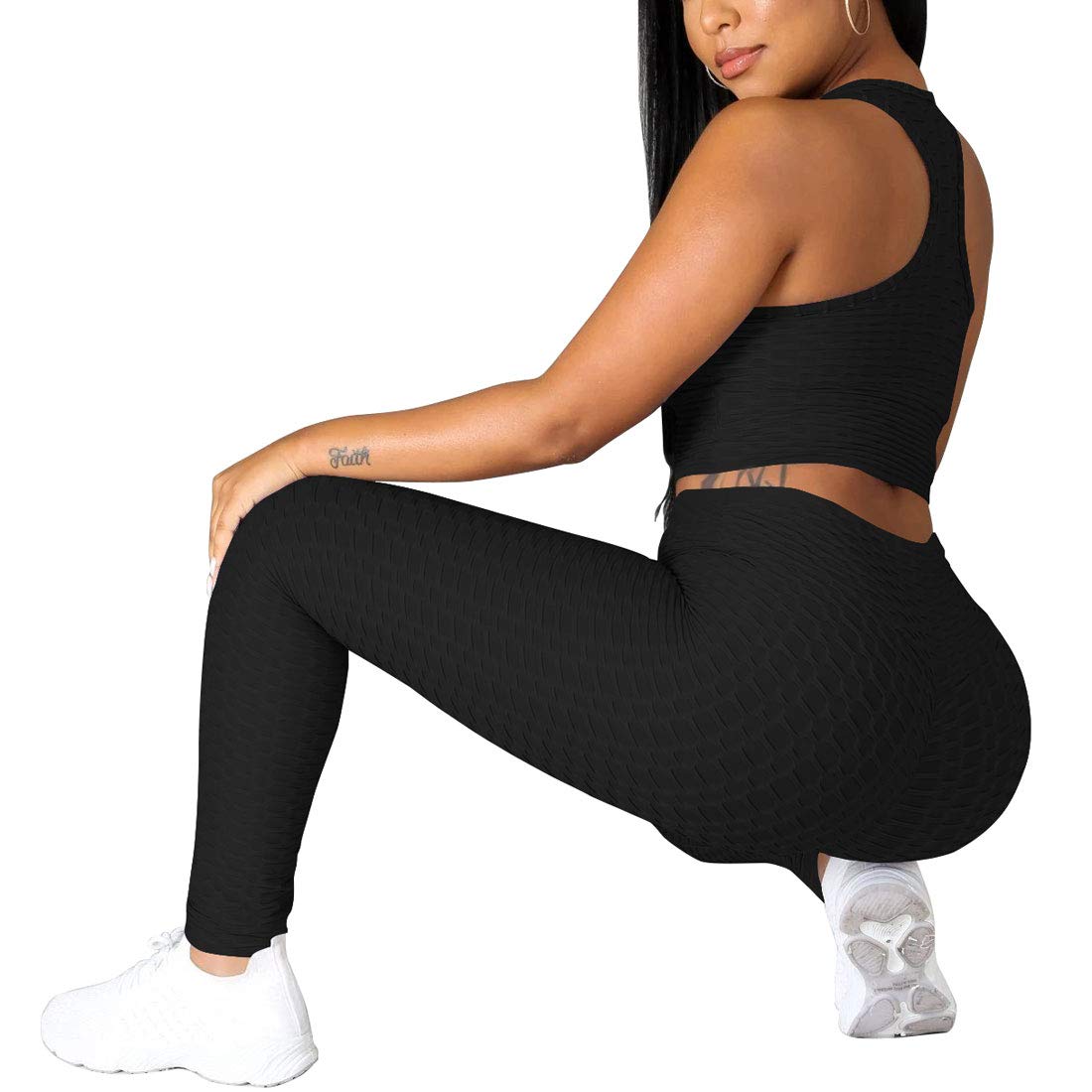 Nimsruc Women's 2-Piece Workout Sets - Sexy Summer Jogging Suits & Casual Bodycon Tracksuits for Gym, Running & Lounge Wear