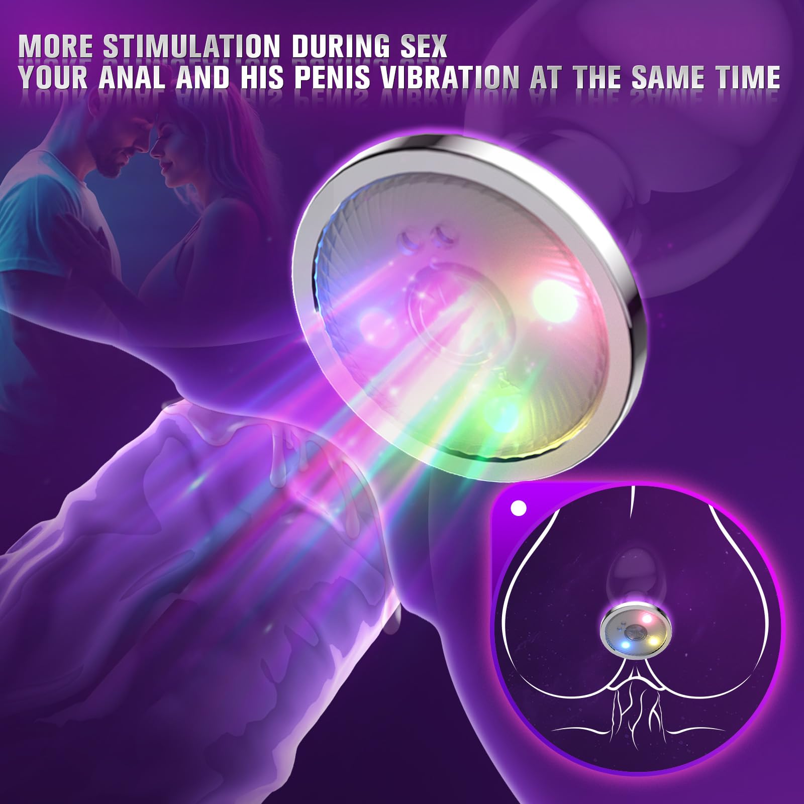 Vibrating Butt Plug with Remote - 10 Modes for Couples & Solo Play