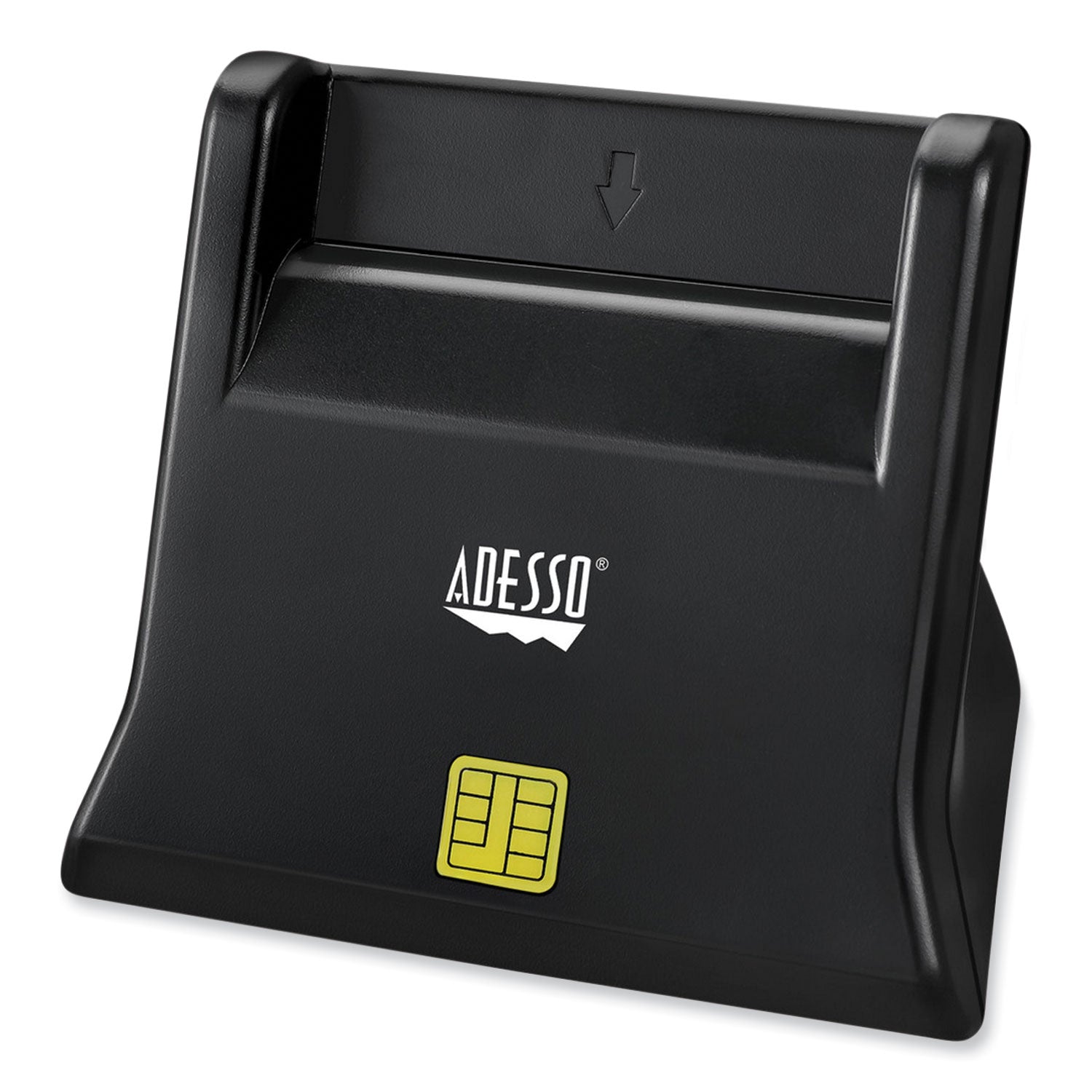 Adesso SCR 300 USB Smart Card Reader - Secure & Fast Contactless Chip Card Reader for Banking, ID Verification & Digital Signatures | Works with Windows & Mac | Perfect for Online Banking, Government Services & Office Security