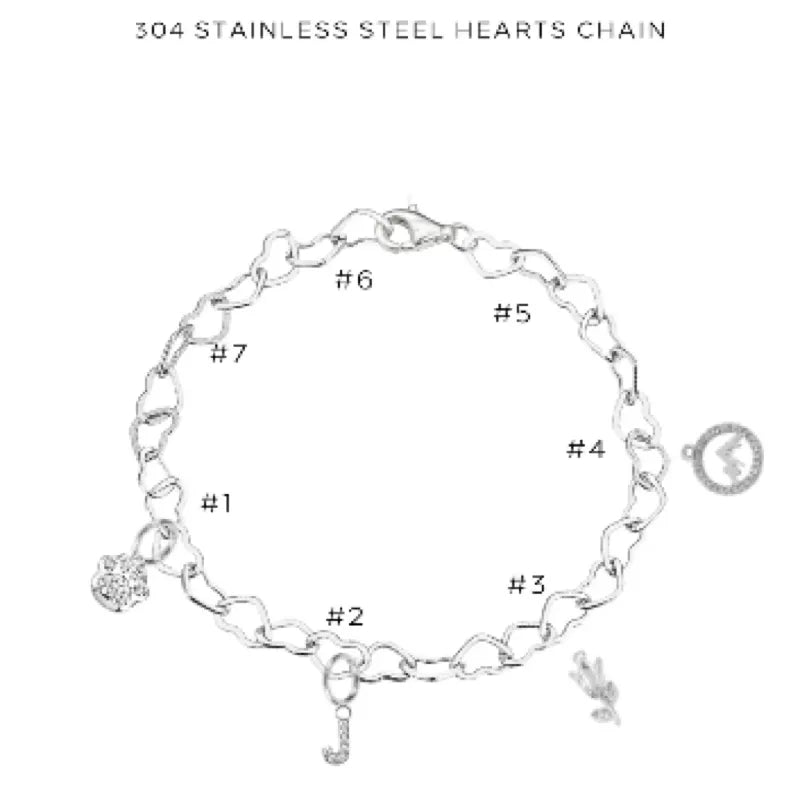 Elegant Charm Bracelet with Assorted Charms - Perfect for Women's Fashion Jewelry & Gift Giving - $34.00 | Ideal for Parties, Weddings & Everyday Wear