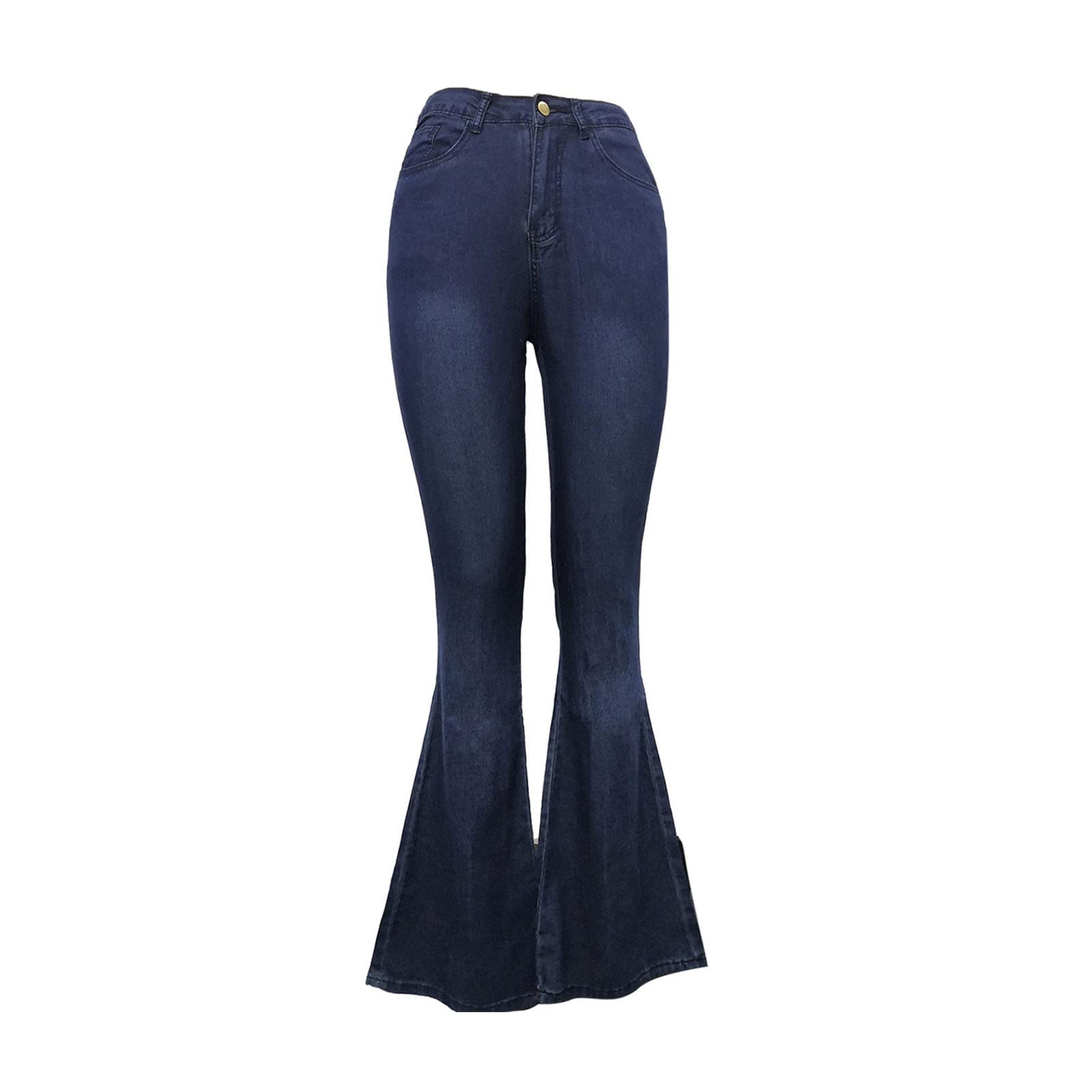 Vintage High Rise Bootcut Stretch Flare Jeans for Women - Classic Bell Bottom Denim Pants with Comfortable Fit | Perfect for Casual Wear, Date Nights & 70s Retro Outfits