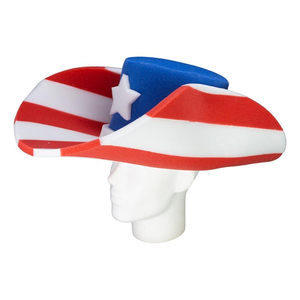 Texas Giant Cowboy Hat - Handmade Foam Party Hat for Men - Personalized Cowboy Gift Hat for Crazy Hat Day & 4th of July Celebrations - 40 Gallon Western Style Hat - Perfect for Costume Parties, Themed Events and Country Music Festivals