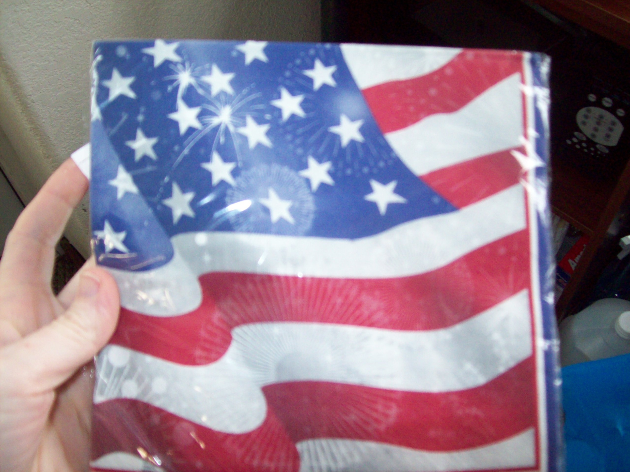 Old Glory Patriotic Luncheon Napkins - Single Pack (100 Count) for 4th of July, Memorial Day & BBQ Parties