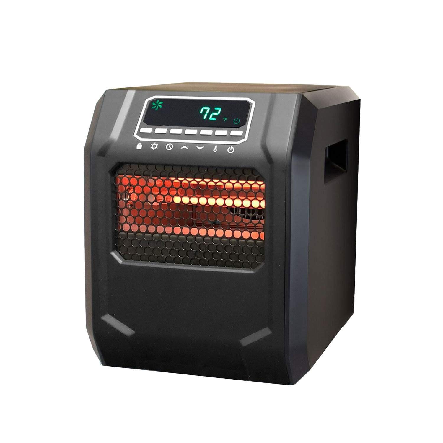 Lifesmart 4-Element Quartz Infrared Space Heater for Large Rooms - 4 Pack - Energy Efficient Indoor Heating for Home, Office & Garage