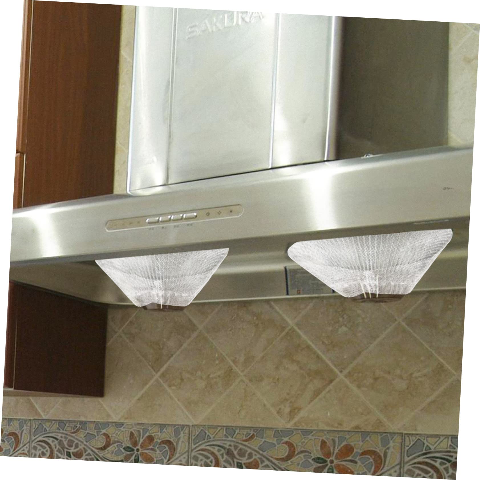 20-Pack SOLUSTRE Range Hood Vent Filters - Stainless Steel Grease Mesh Covers for Stove Hood, Cooker Hood & Fan - Oil Proof & Durable for Home Kitchen Use