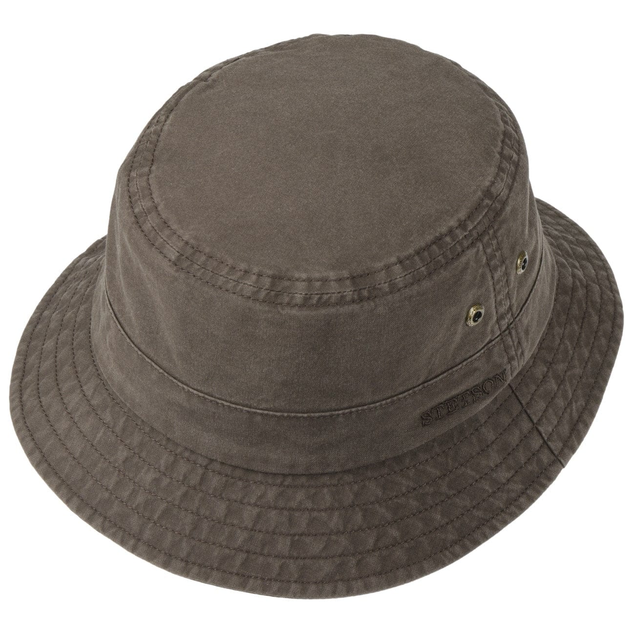 Stetson Delave Cotton Hat for Men & Women - Breathable Summer Sun Hat for Outdoor, Beach, and Travel - Stylish Unisex Wide Brim Hat for UV Protection