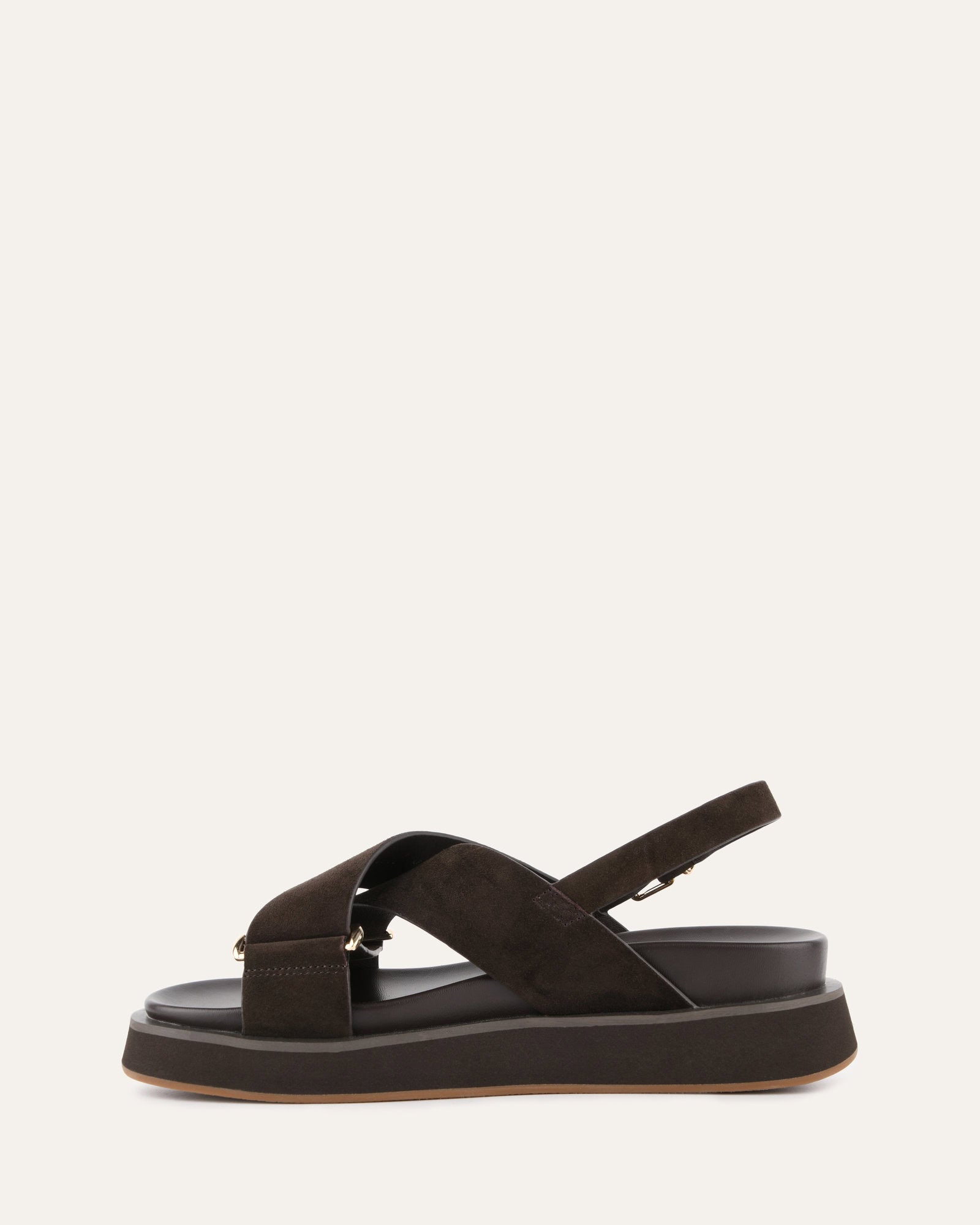 Marley Flat Sandals for Women - Comfortable Espresso Suede Slides - Perfect for Beach, Vacation & Summer Outfits