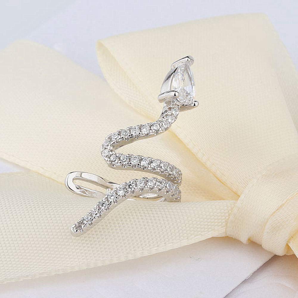 Trendy Cubic Zirconia Ear Cuff - Colorful CZ Non-Pierced Clip Earrings for Women | Perfect for Parties, Weddings & Everyday Wear