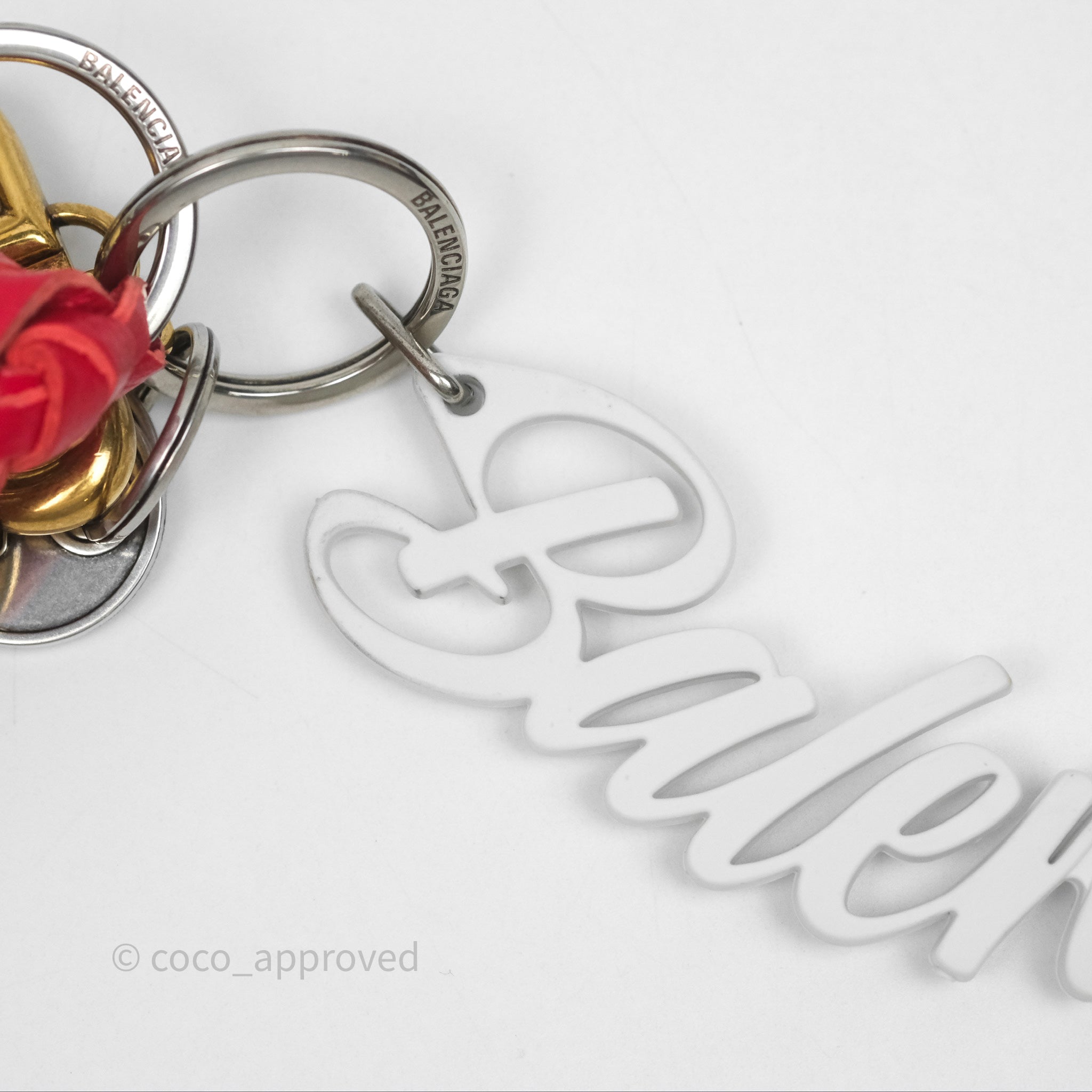 Balenciaga Heart Lock Keys Bag Charm - Stylish Designer Accessory for Handbags, Backpacks & Purses - Perfect Gift for Fashion Lovers