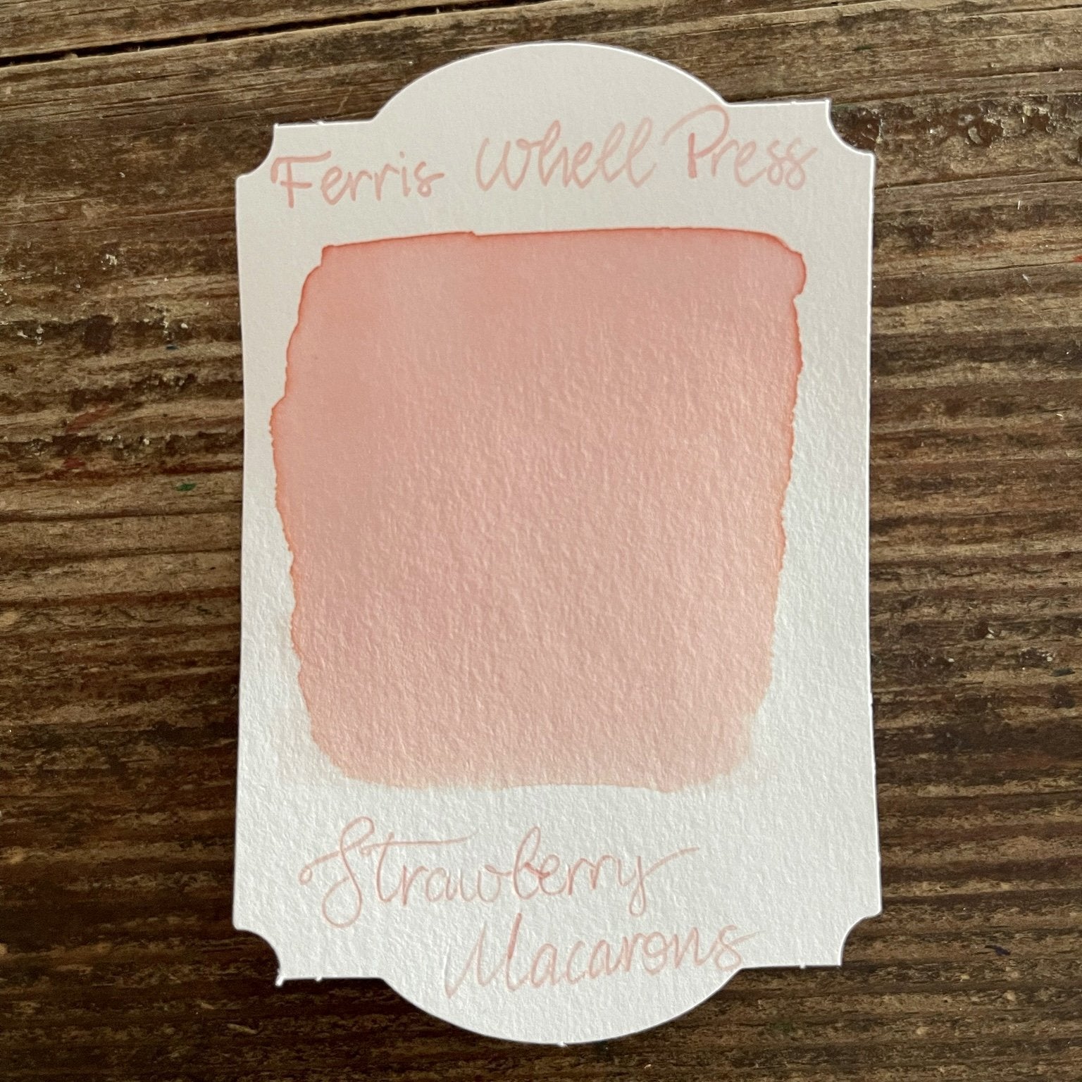 Ferris Wheel Press Strawberry Macaron Fountain Pen Ink - Vibrant Pink Ink for Calligraphy, Journaling & Letter Writing - Perfect for Artists, Writers & Stationery Lovers