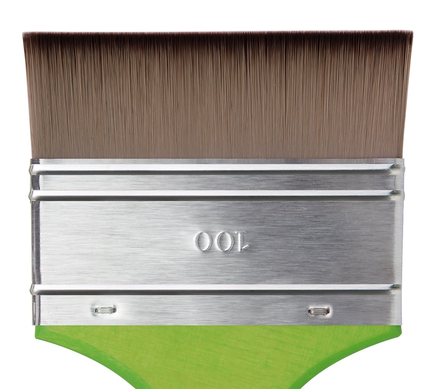 Da Vinci Brushes 5073-100 Student Series Synthetic Paint Brush - Flat Mottler Elastic Bristles with Green Matte Handle (Size 100) - Perfect for School Art Projects, Hobby Painting & Watercolor Techniques