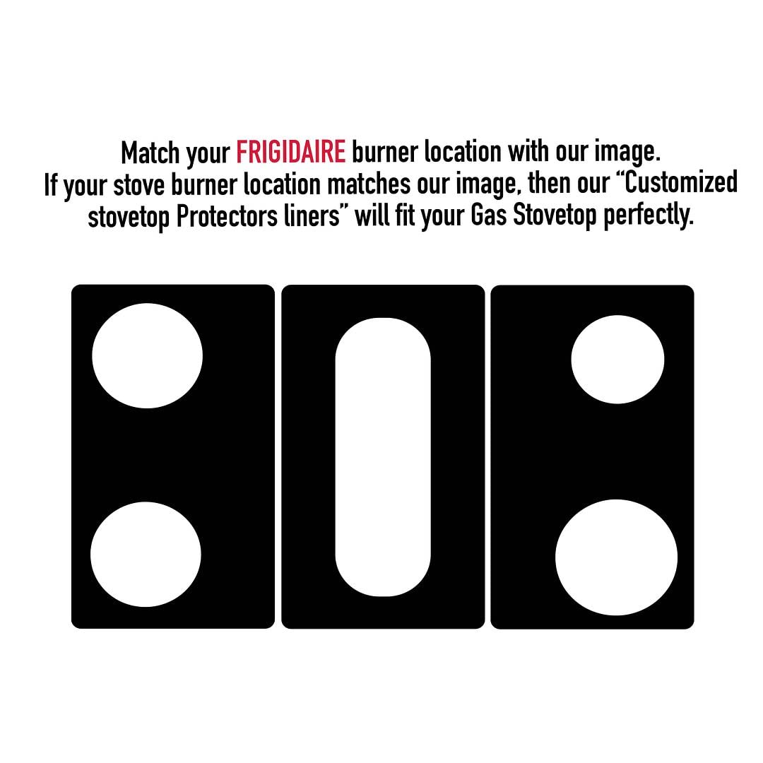 Premium Plus Stove Protectors for Frigidaire Gas Range Model FGGF3056KFA | Custom Cut, Easy to Clean Stove Liner | Made in USA | Perfect for Kitchen Safety & Countertop Protection