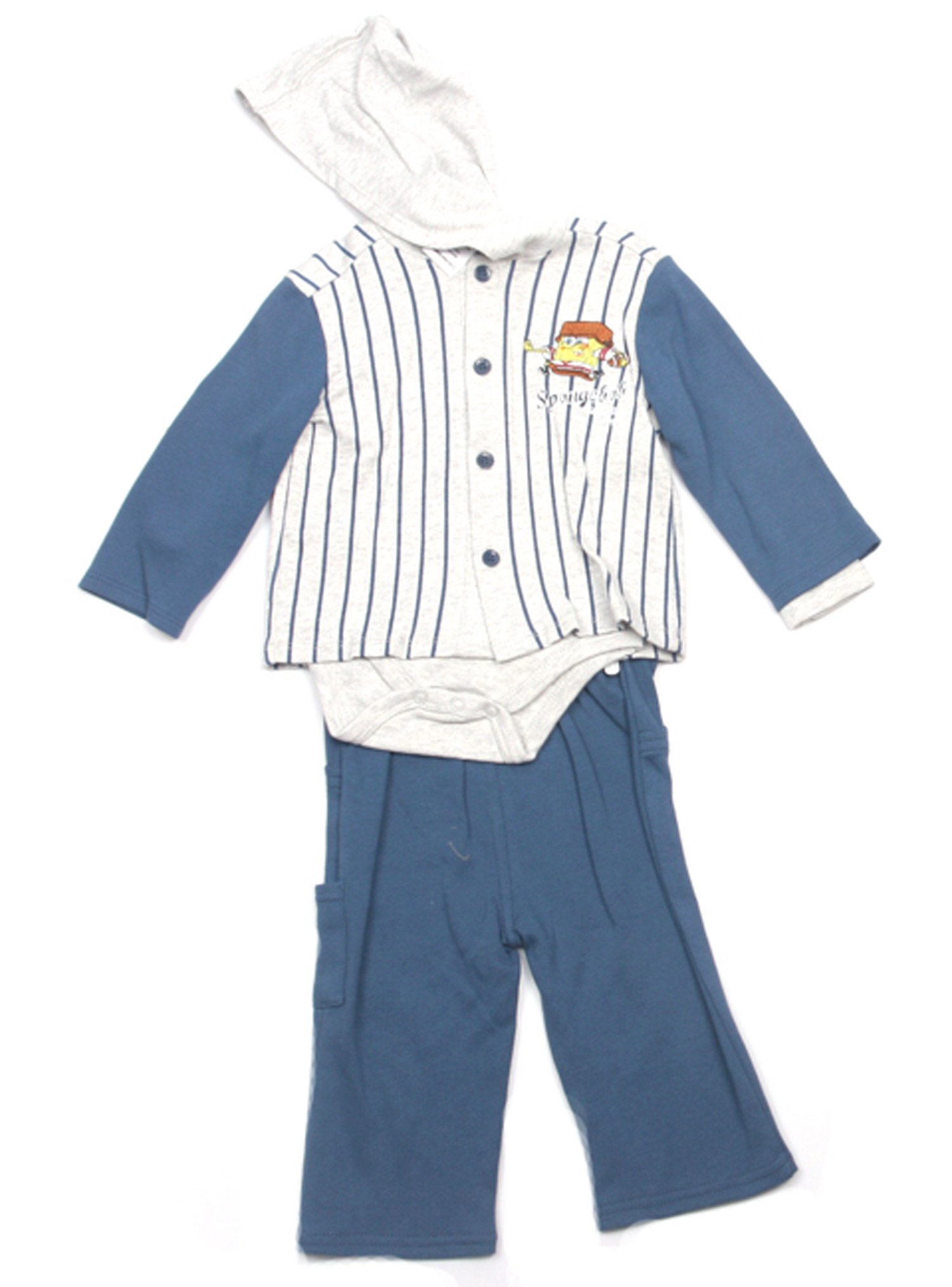 Spongebob Baby Boys 3-Piece Outfit Set - Cute Cartoon Character Infant Clothes (3-6 Months) - Perfect for Daily Wear, Photo Shoots & Birthday Gifts