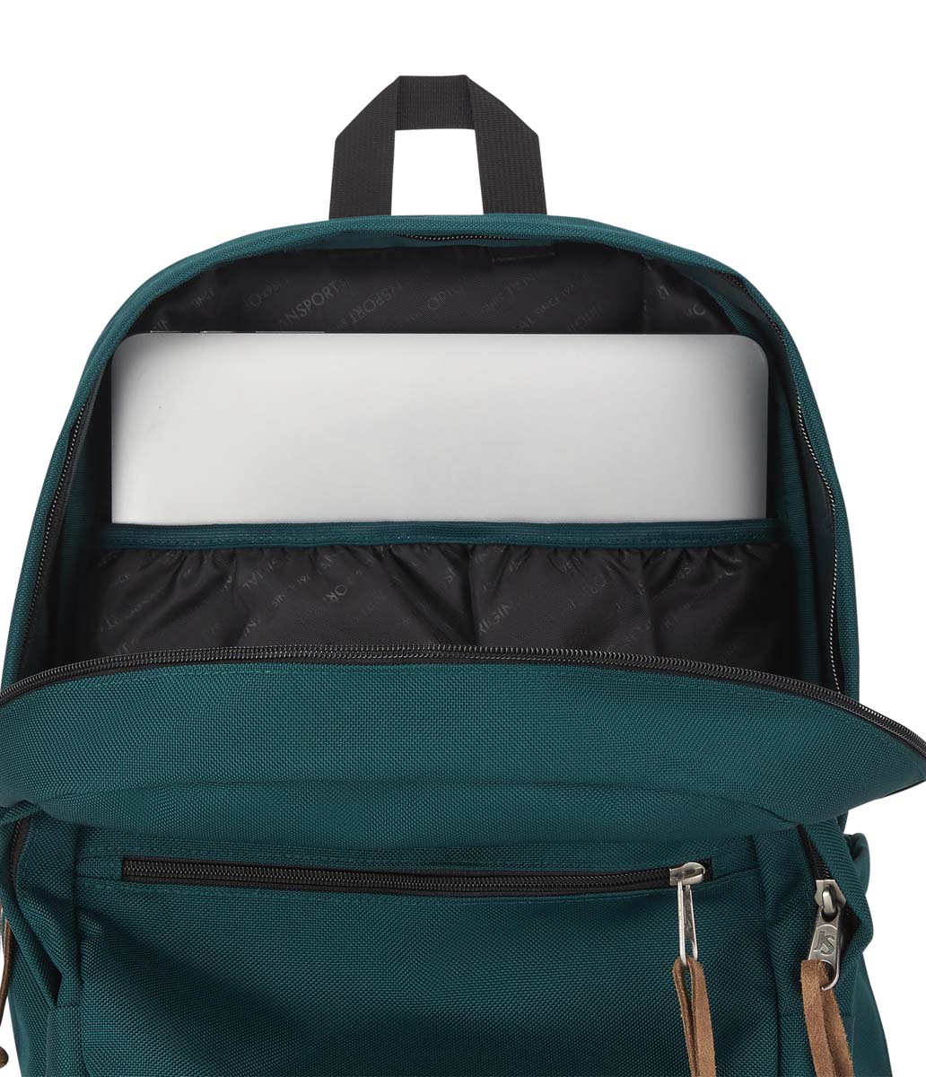 JanSport Right Pack Backpack - Durable School & Travel Backpack for Students & Professionals | Deep Juniper Green | Perfect for College, Commuting & Outdoor Adventures
