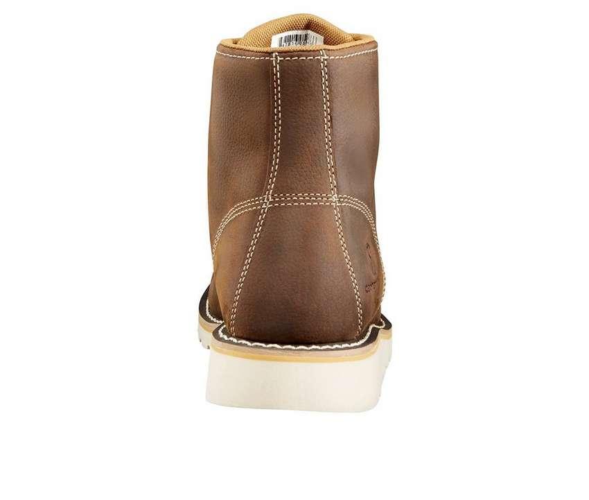 Men's CMW6095 Wedge 6 Inch Waterproof Soft Toe Work Boots - Durable Safety Shoes for Construction, Landscaping & Outdoor Work
