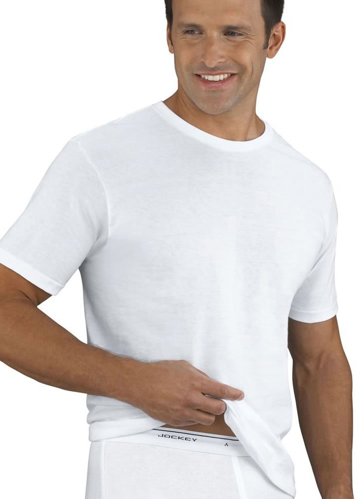 Jockey Men's Tall Tag-Free Crew Neck T-Shirts - 2 Pack Soft Cotton Tees for Everyday Wear & Casual Outfits