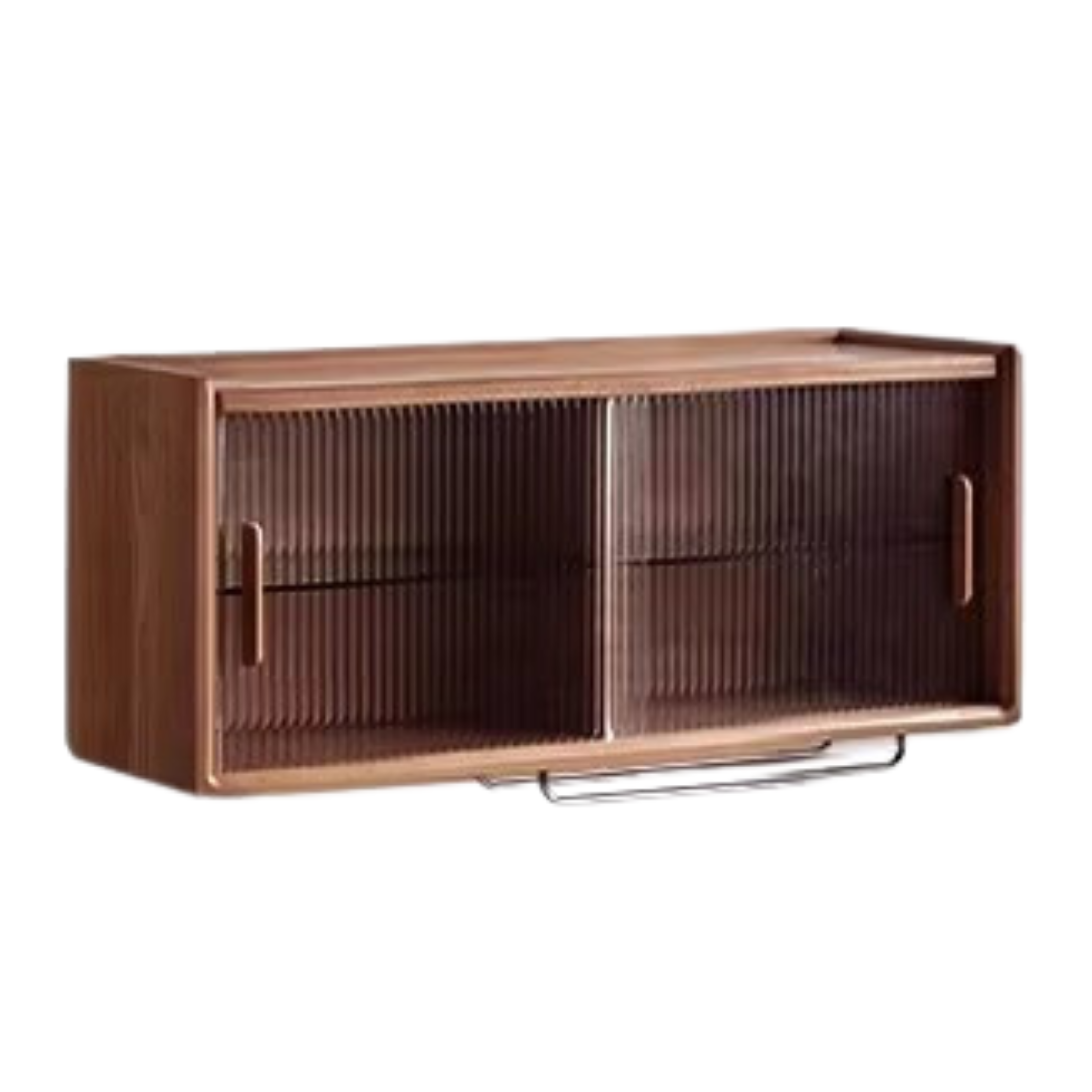 Solid Beech Wood Wall Mounted Sideboard Cabinet - Rustic Storage Locker for Entryway, Living Room & Dining Room Organization