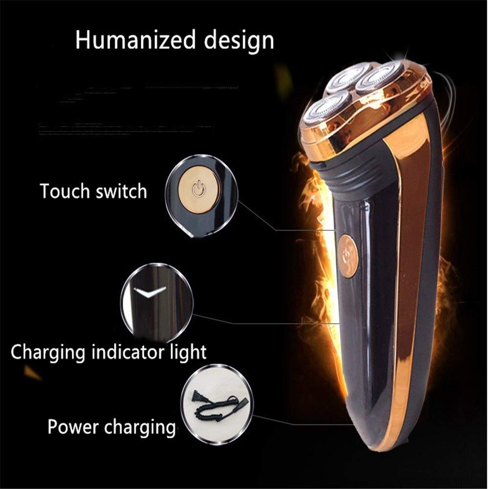 Best Rechargeable Electric Shaver for Men - Waterproof Beard Trimmer & Cordless Razor with Precision Blades - Perfect for Travel, Gym & Daily Grooming