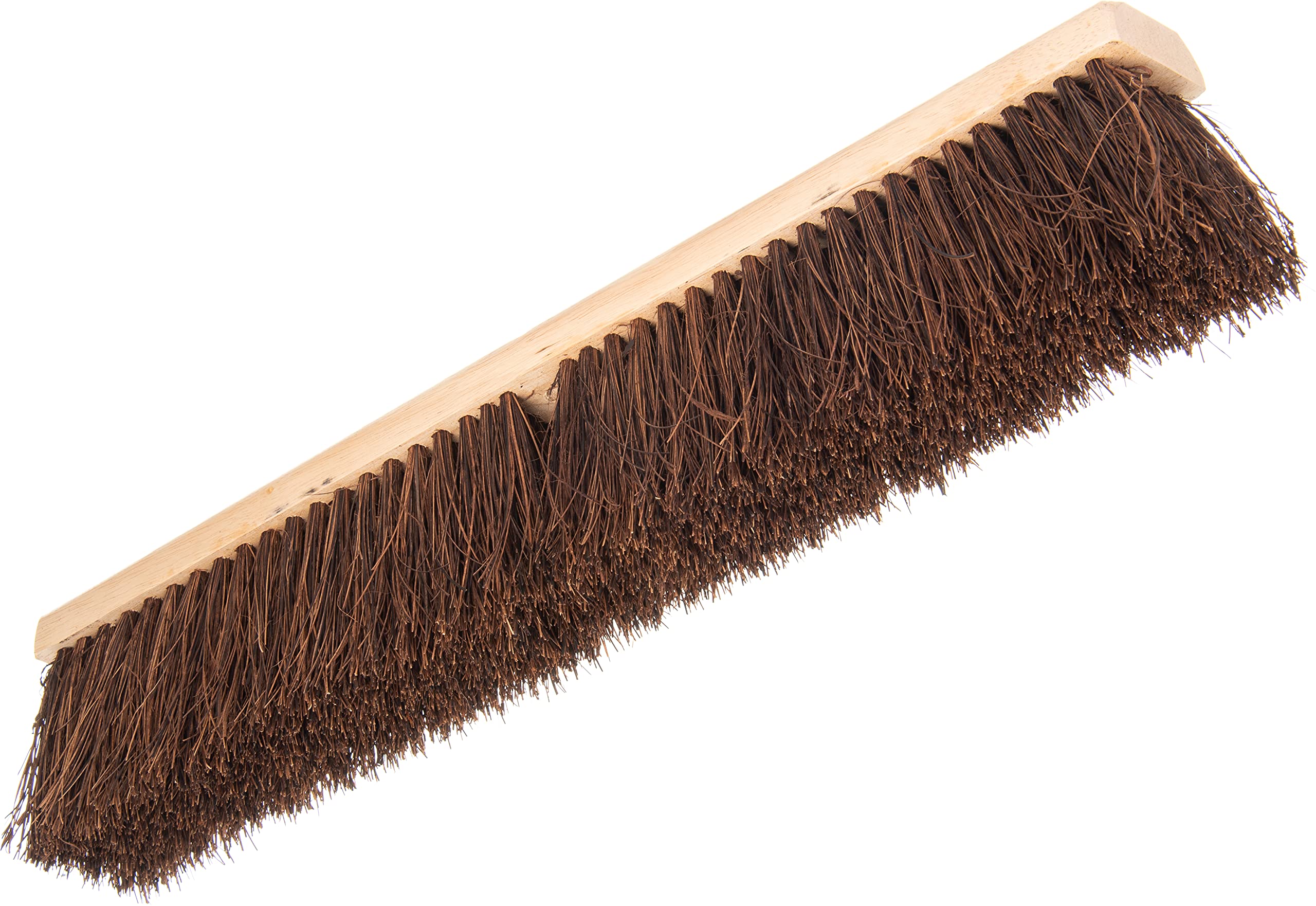 SPARTA Flo-Pac Palmyra Heavy Duty Floor Sweeper - 24 Inch Commercial Broom for Industrial Cleaning, Brown (Pack of 12) - Ideal for Warehouses, Factories, and Large Retail Spaces