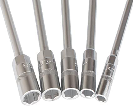 Metric T Handle Socket Wrench Set - 12-Piece Chrome Vanadium Steel Tool Kit for Automotive Repair & DIY Projects - Perfect for Mechanics, Home Improvement & Engine Maintenance