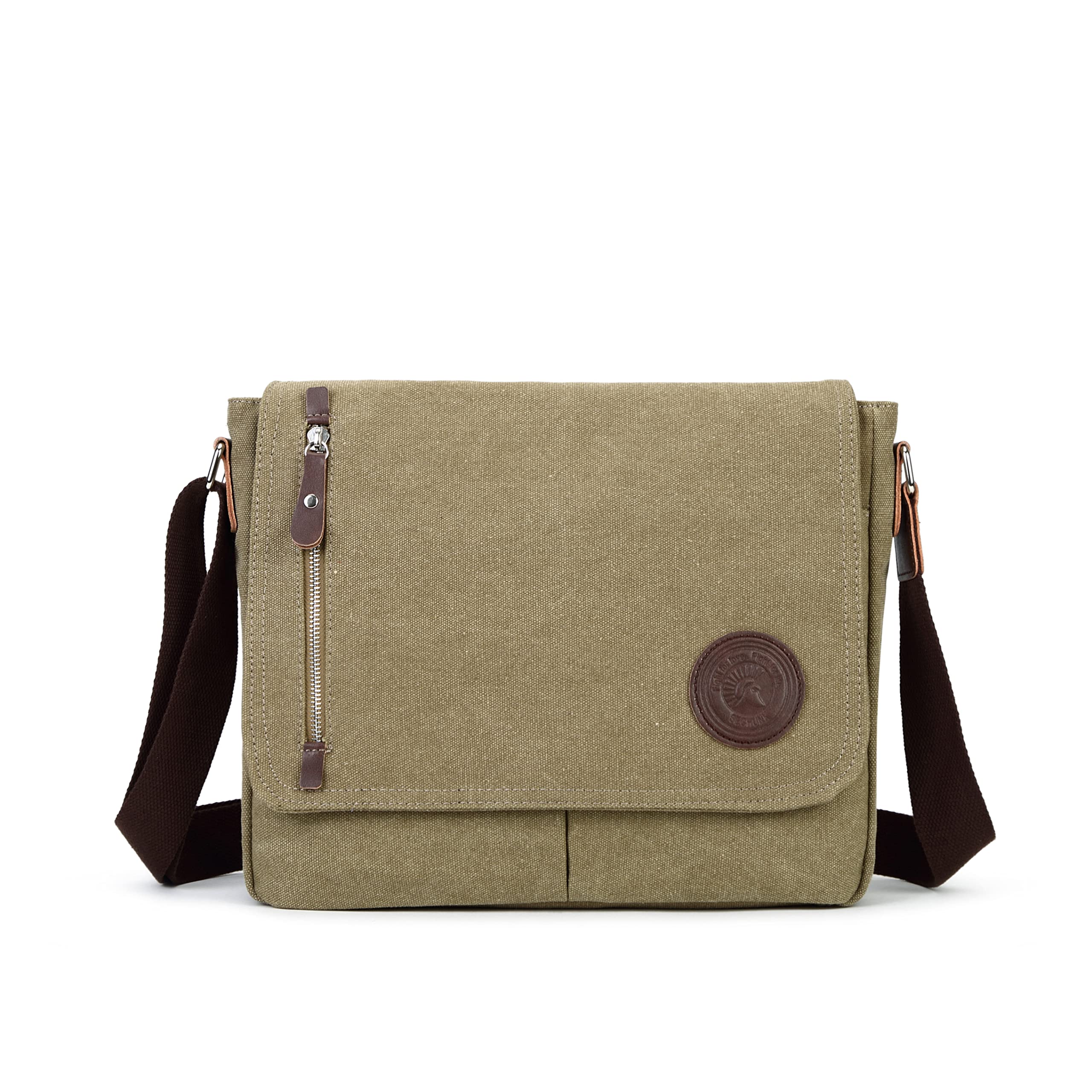 Sechunk Canvas Small Messenger Bag for Men & Boys - Durable Crossbody Shoulder Bag for School, Travel & Daily Use