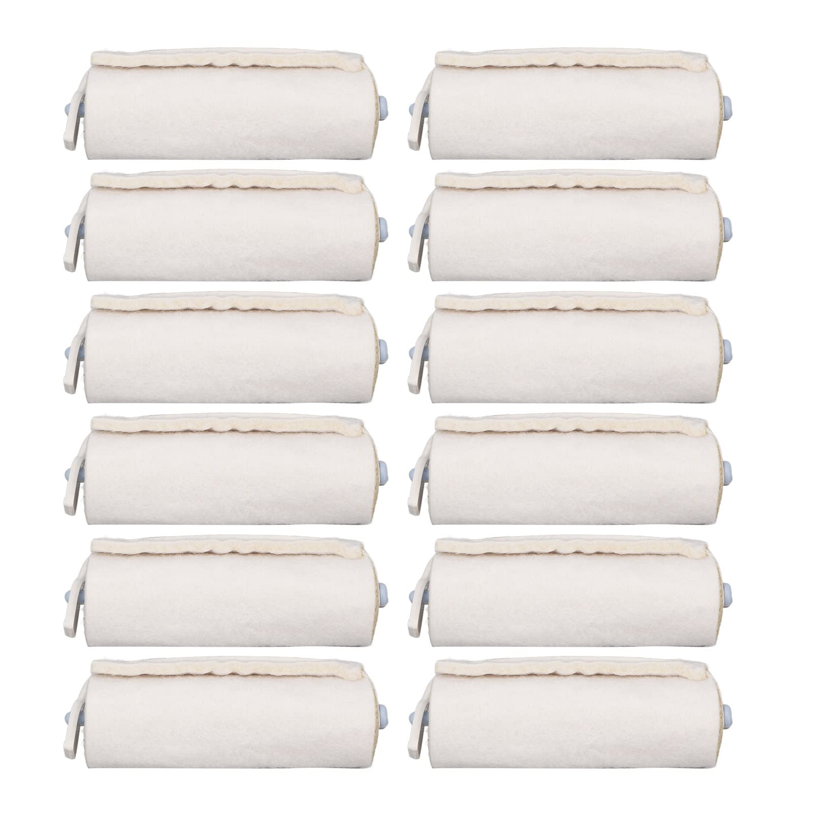 12pcs Cotton Hair Heat Insulation Pads - Soft, Breathable & Skin-Friendly for Hair Styling & Protection | Perfect for Blow Drying, Straightening & Curling