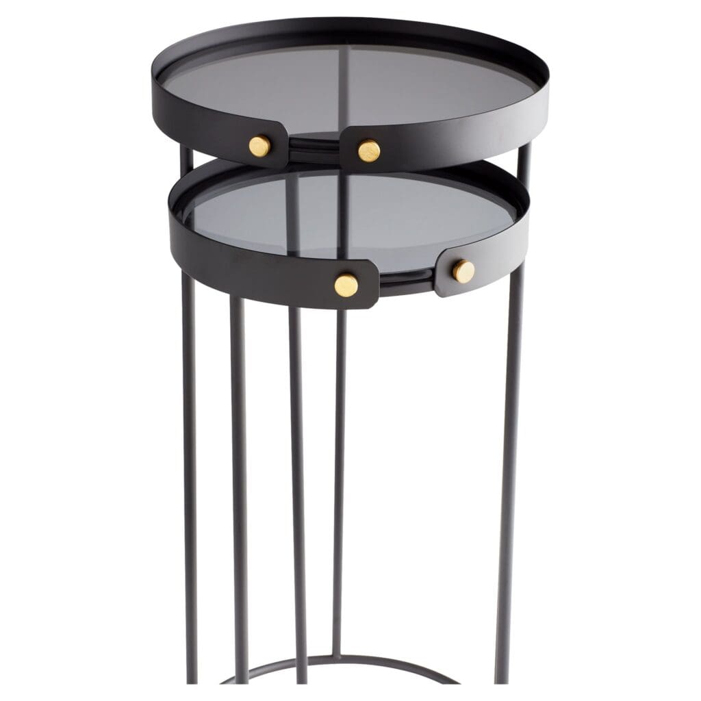 Cyan Design 11226 Tall Bow Tie Tables - Graphite Finish - Elegant Dining Room & Wedding Decor - Perfect for Formal Events & Home Entertaining