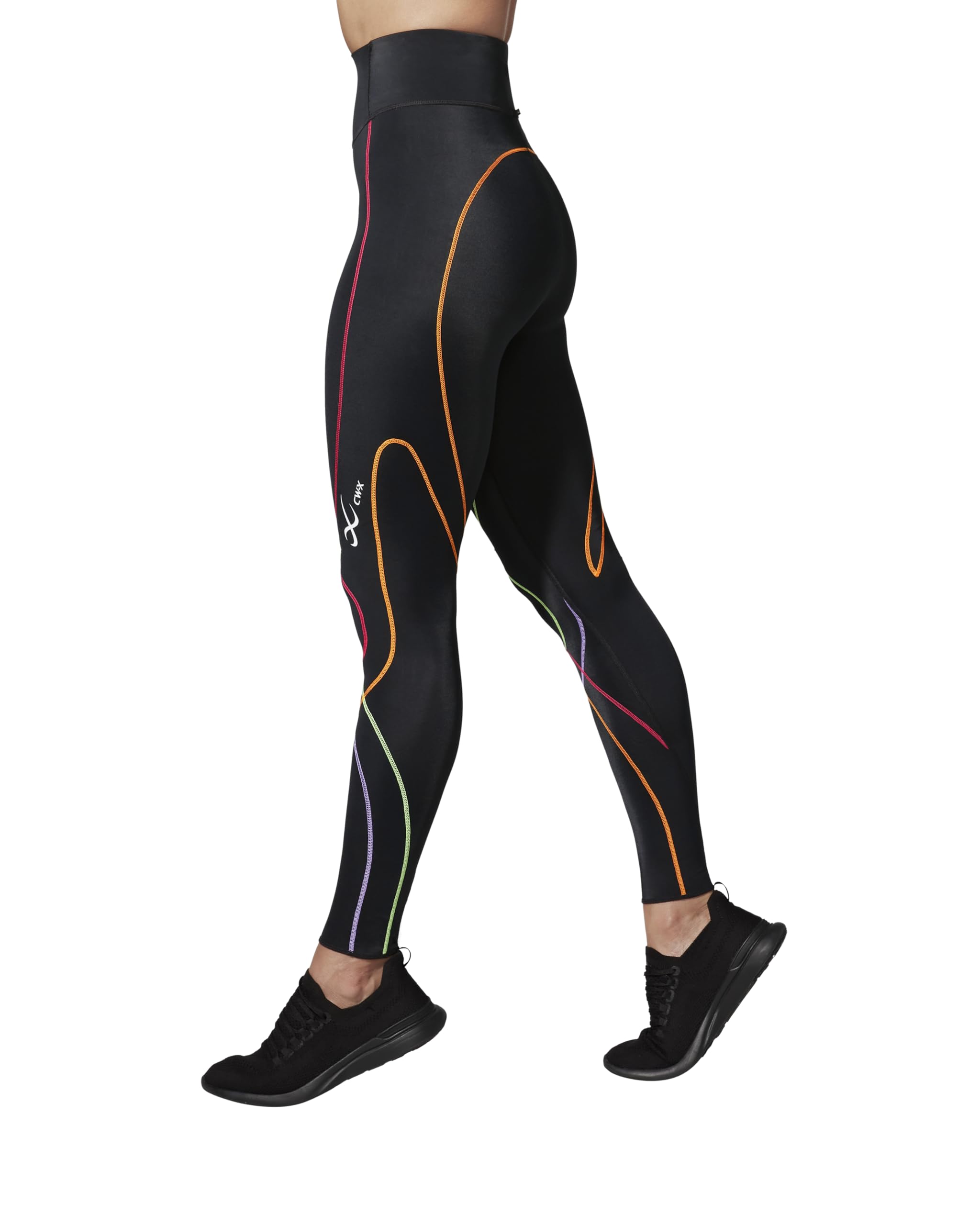 CW-X Women's Stabilyx 3.0 Joint Support 3/4 Capri Compression Tight - High-Rise Running Leggings with Back Phone Pocket for Women - Perfect for Jogging, Gym Workouts & Outdoor Activities