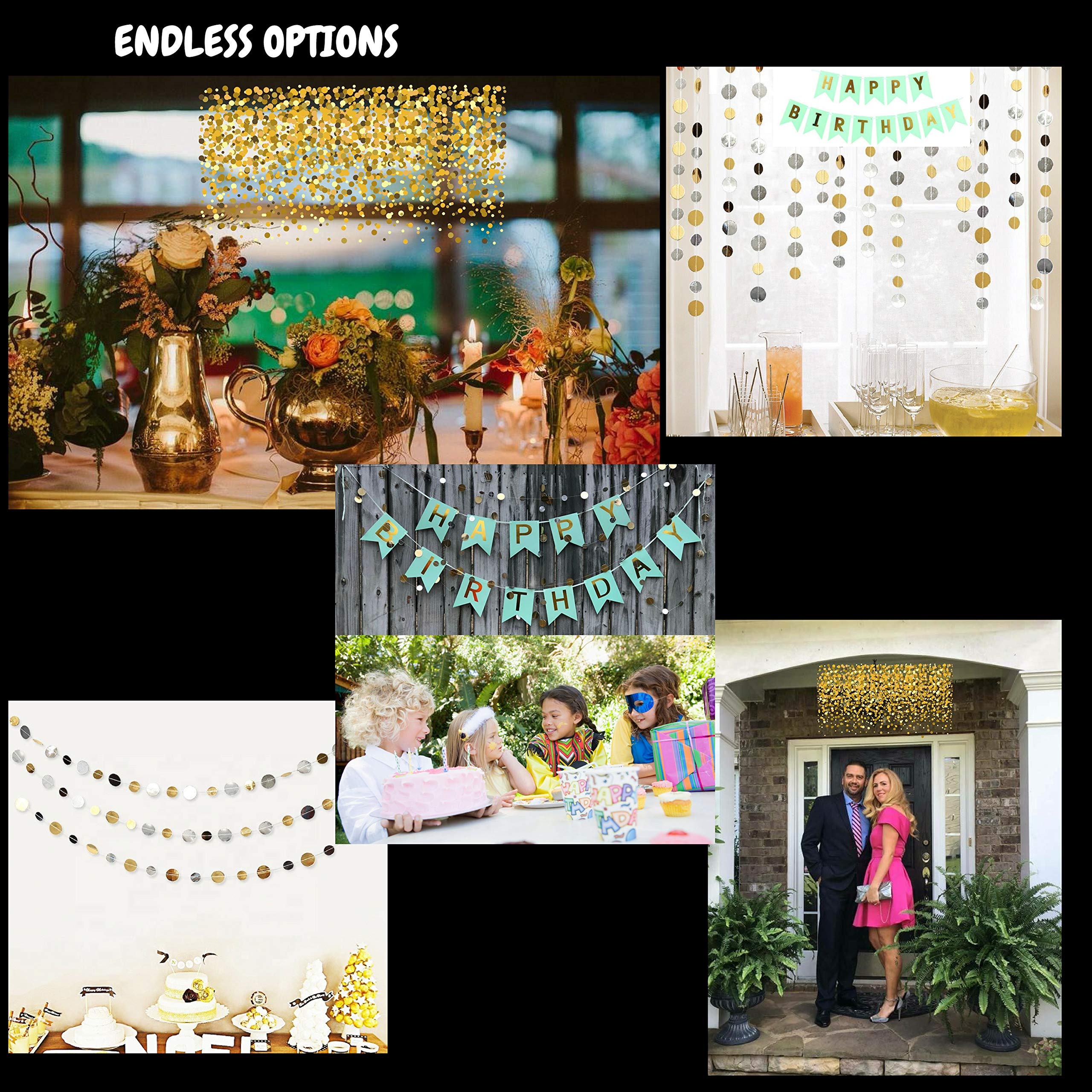 Happy Birthday Banner & Garland Set for Women - Green Bday Party Decorations - Perfect for Birthday Parties, Baby Showers & Special Celebrations