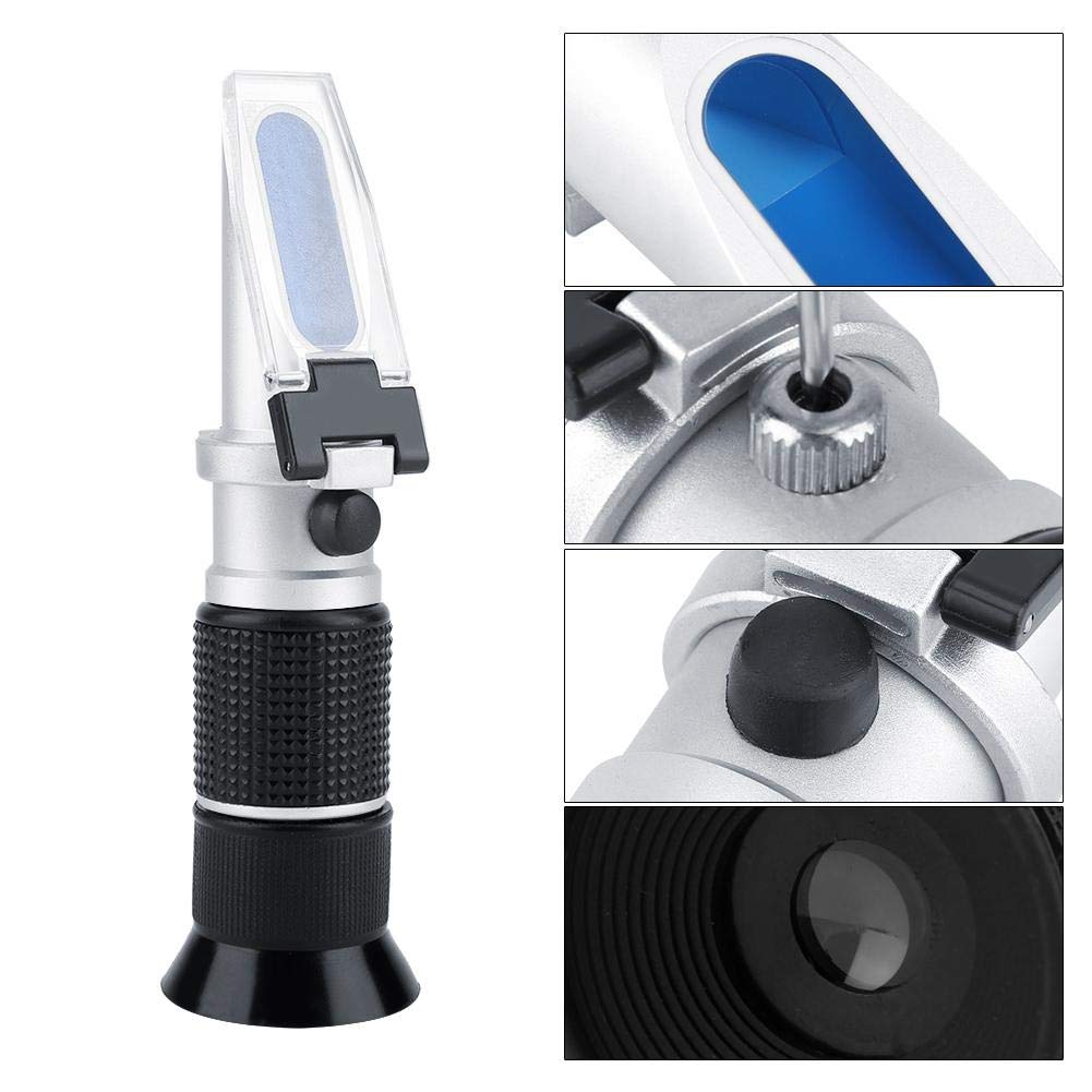 Professional Handheld Refractometer 0-90% Brix Scale - Portable Sugar Content Tester for Beer, Milk, Fruits, Honey & Maple Syrup - Perfect for Home Brewing, Winemaking, Agriculture & Food Quality Control