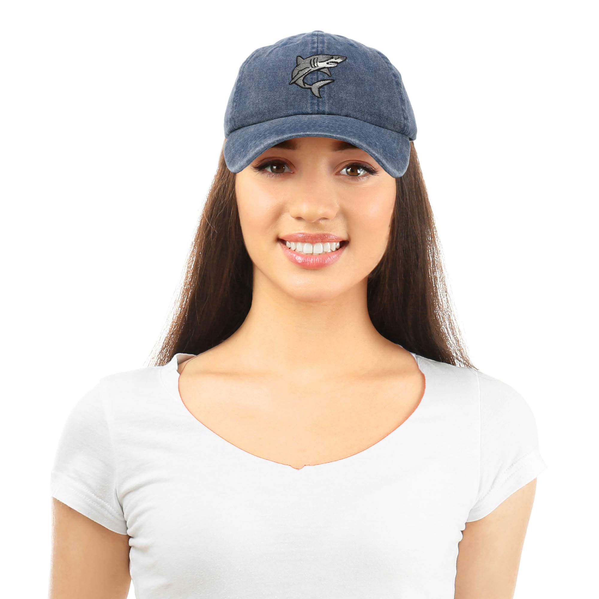 DALIX Embroidered Great White Shark Baseball Cap - Adjustable & Stylish for Fishing, Beach, and Outdoor Adventures