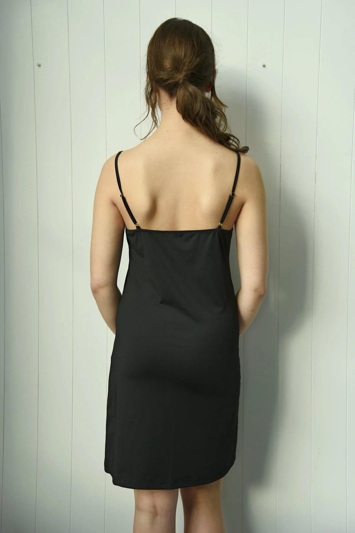 Black Slip Dress for Women - Elegant & Comfortable Nightwear & Loungewear - Perfect for Date Nights, Sleepwear, and Relaxing at Home