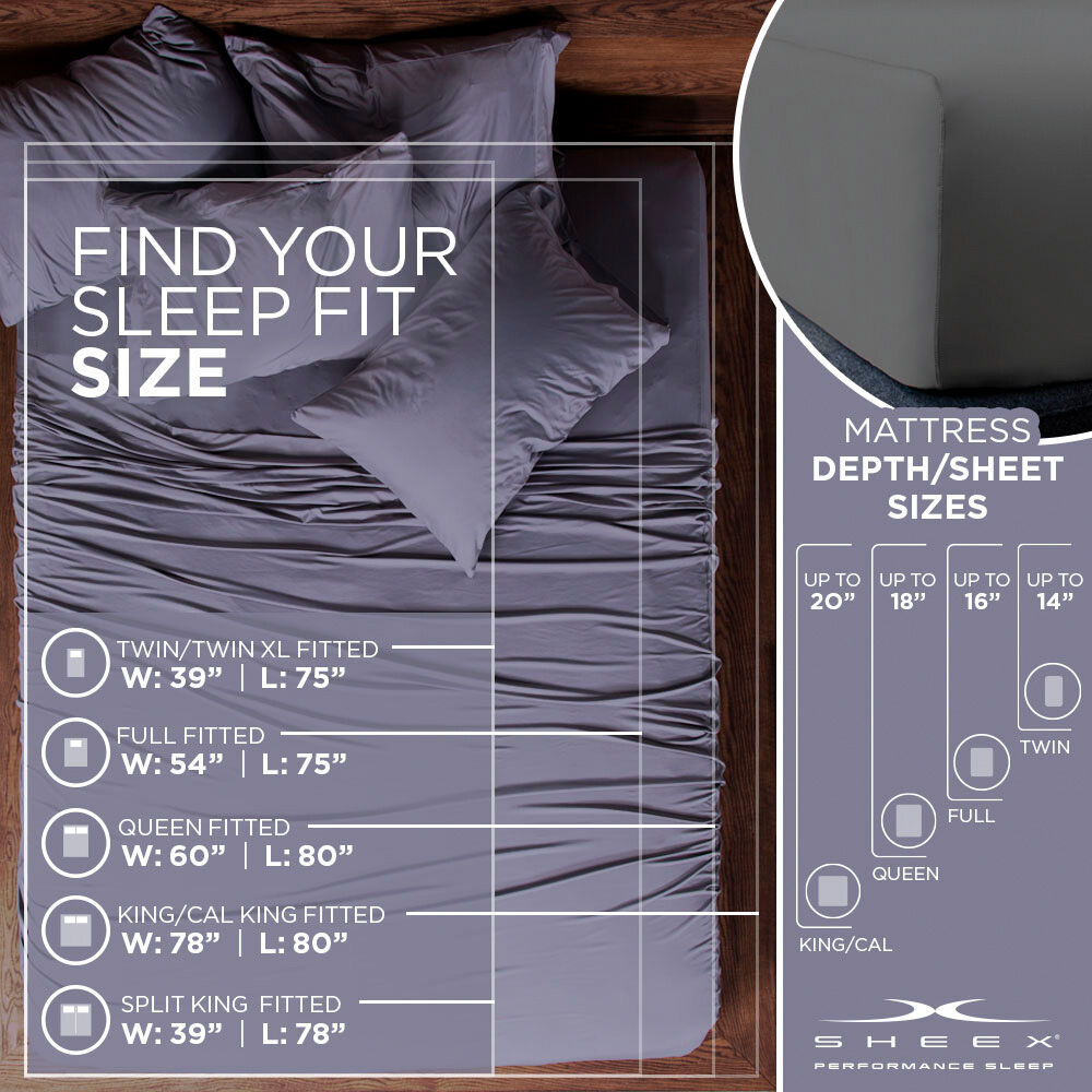 SHEEX Aero Fit Cooling Pillowcases - Breathable & Moisture-Wicking for Hot Sleepers - Perfect for Night Sweat Relief & Temperature Regulation - Ideal for Bedroom, Travel & Hot Weather Use