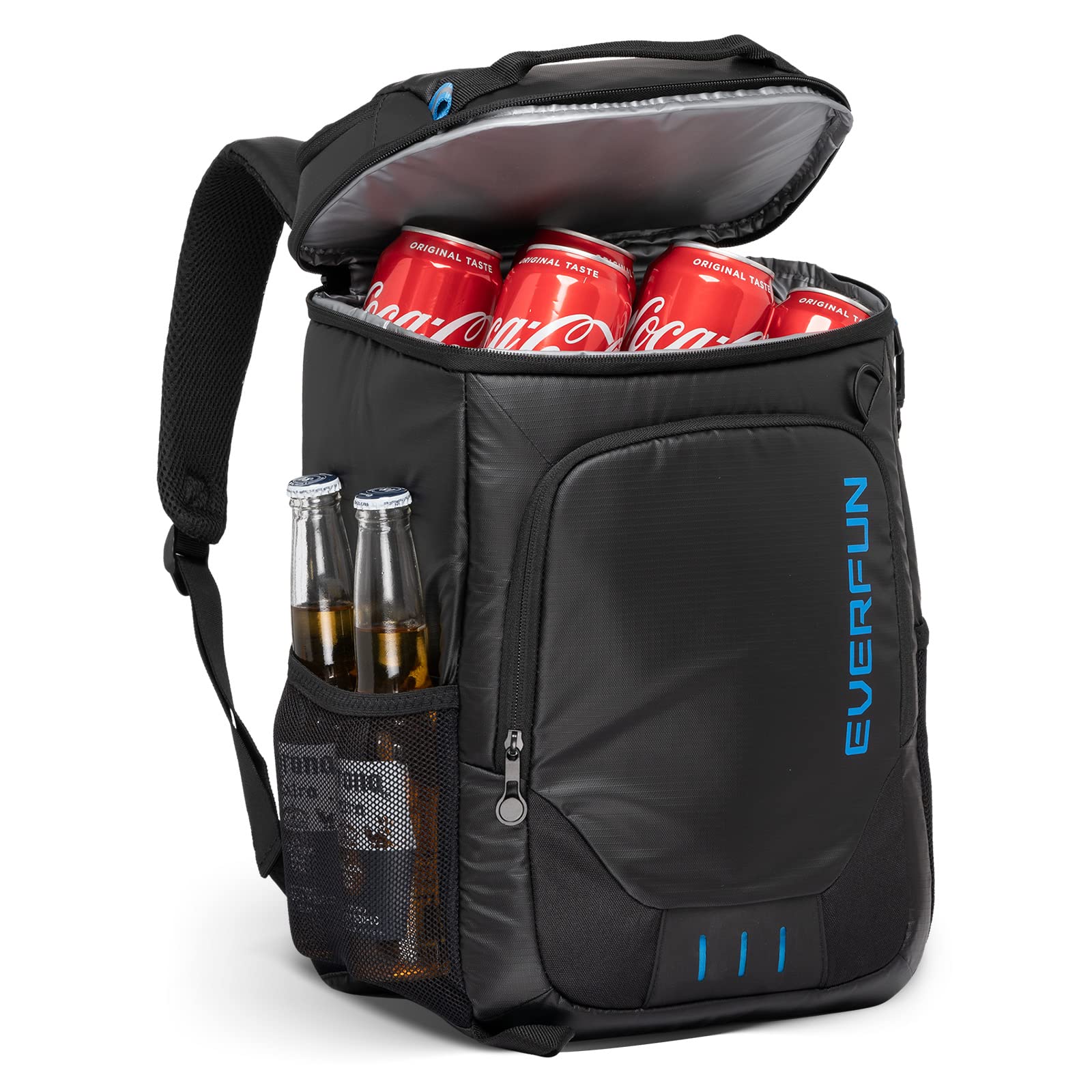 EVERFUN Insulated Backpack Cooler - Leak Proof 30 Can Capacity, Waterproof Beach & Camping Backpack for Men & Women | Lightweight Collapsible Cooler Bag for Picnics, Hiking, Travel & Outdoor Adventures