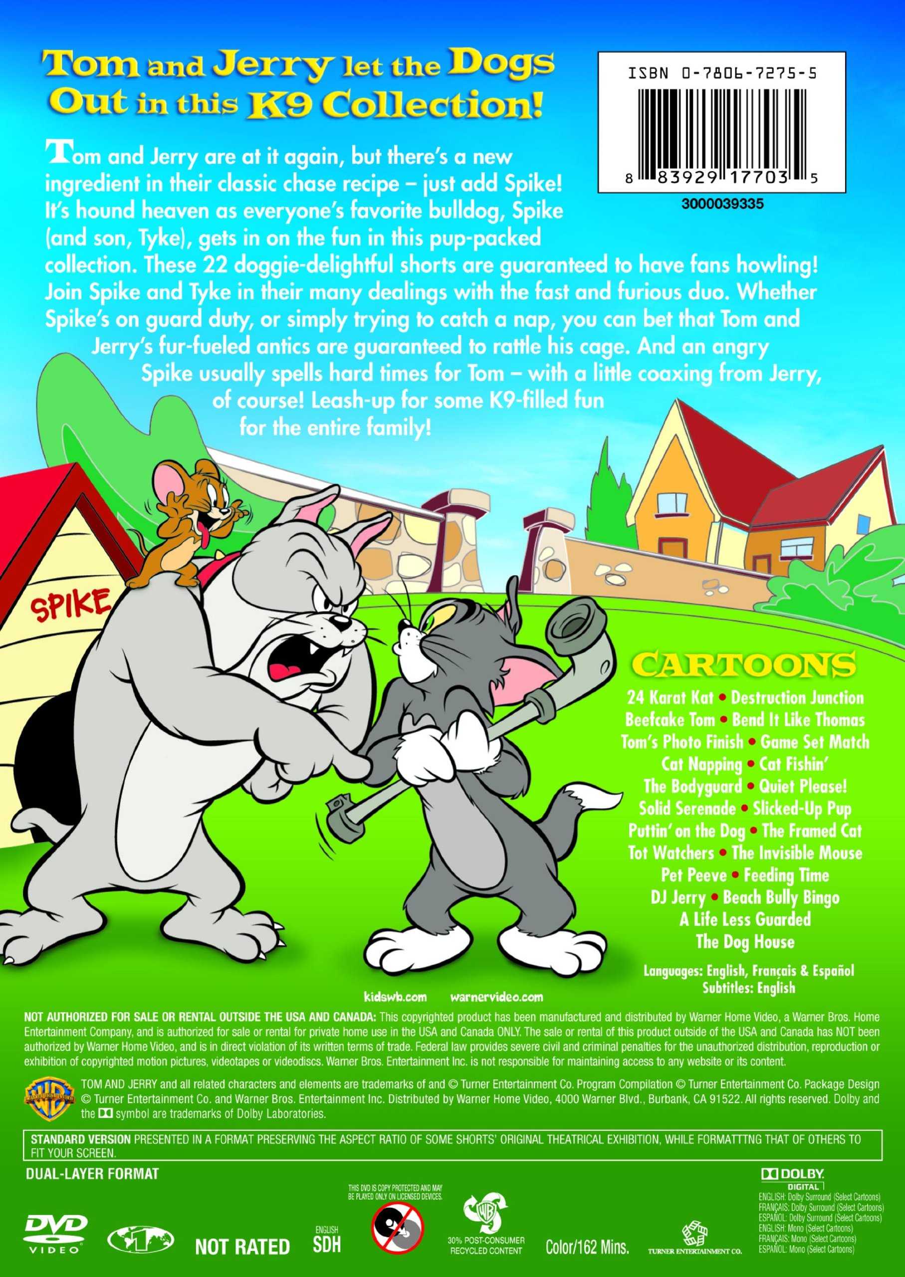Tom and Jerry: In the Dog House DVD - Classic Cartoon Comedy for Kids & Adults - Perfect for Family Movie Nights & Birthday Gifts