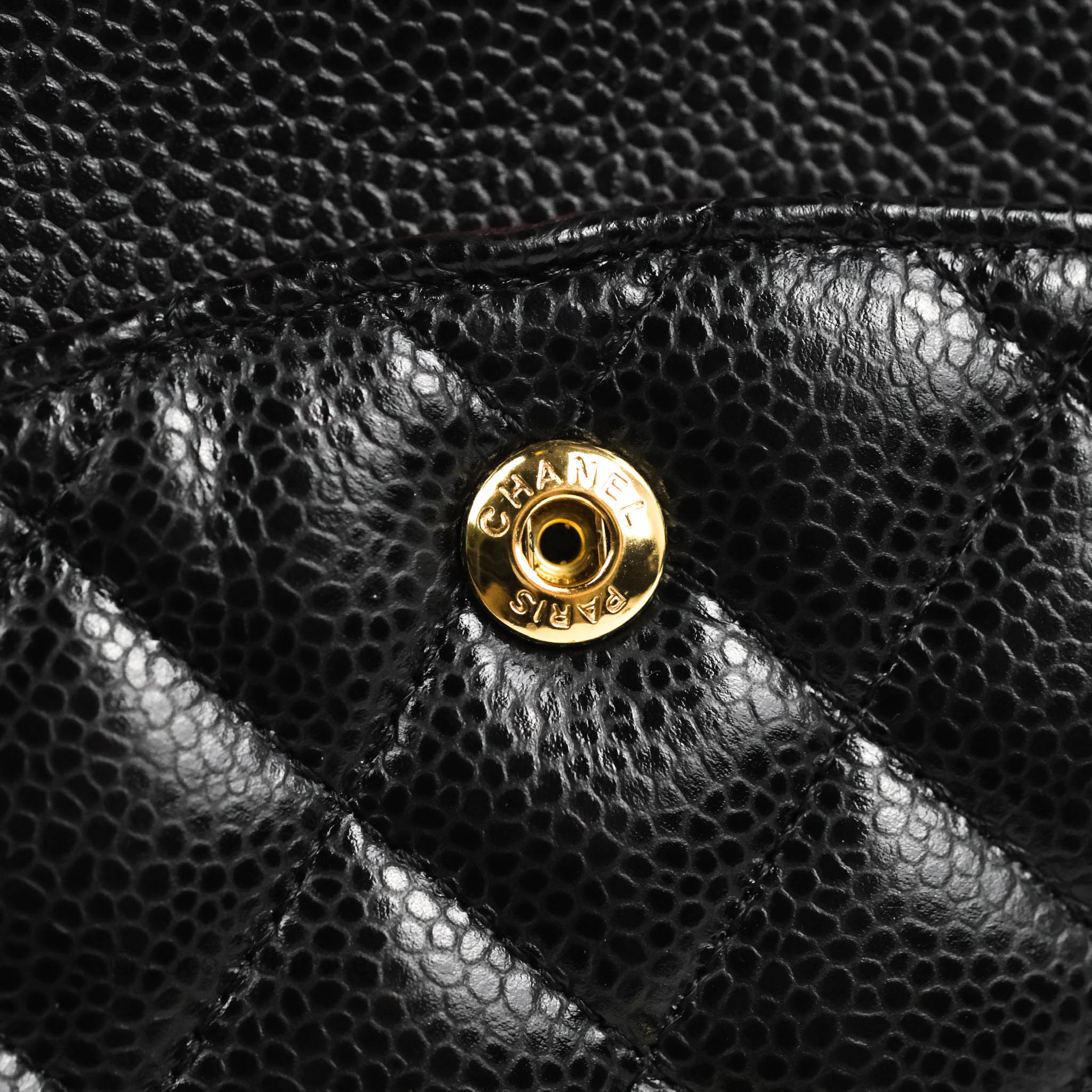 Chanel Classic Medium Double Flap Bag in Black Caviar Leather with Gold Hardware - Luxury Designer Handbag for Women, Perfect for Work, Evening Events & Special Occasions