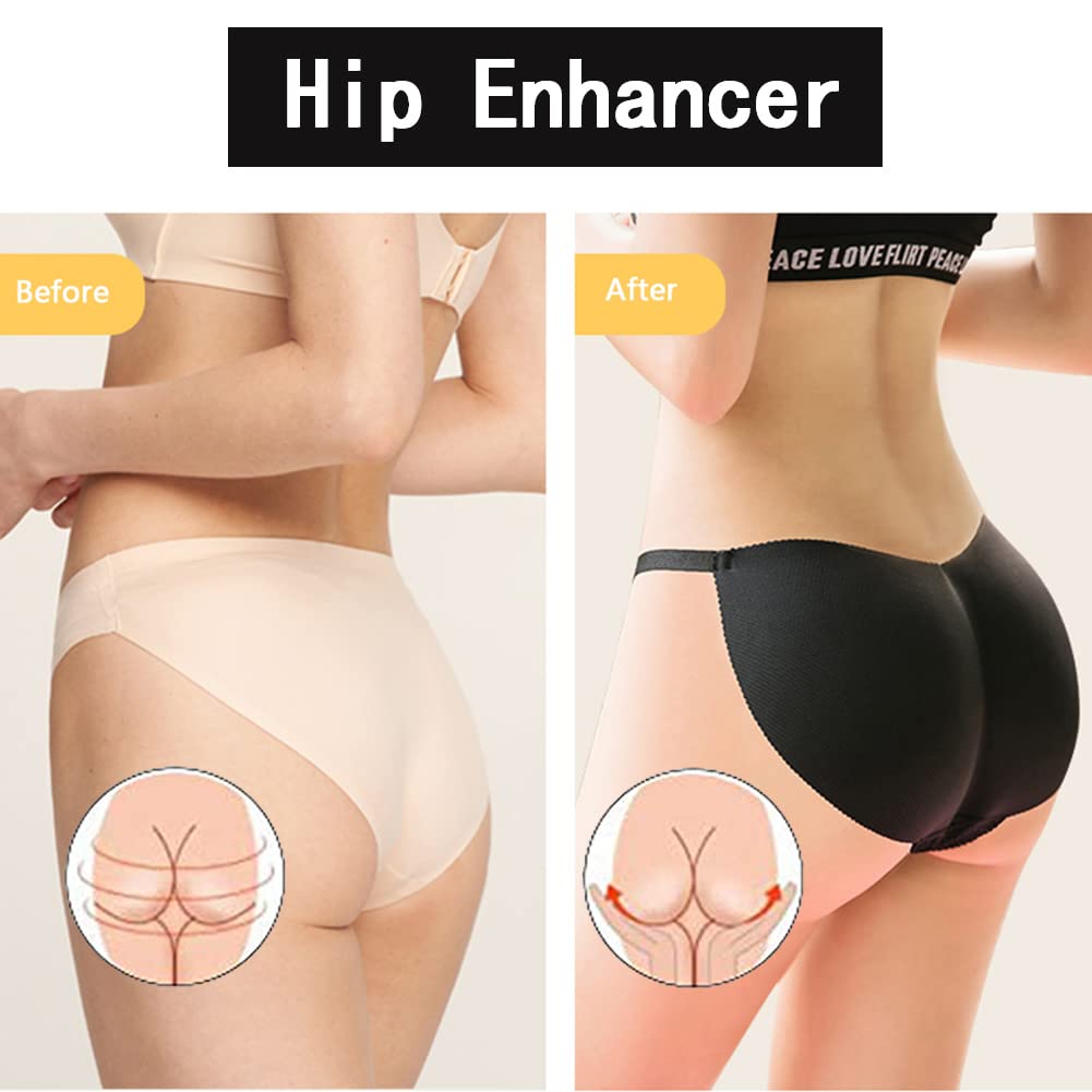 Seamless Butt Lifting Panties with Padded Inserts - Adjustable Shapewear for Women to Enhance Curves | Perfect for Everyday Wear, Special Occasions & Body Confidence