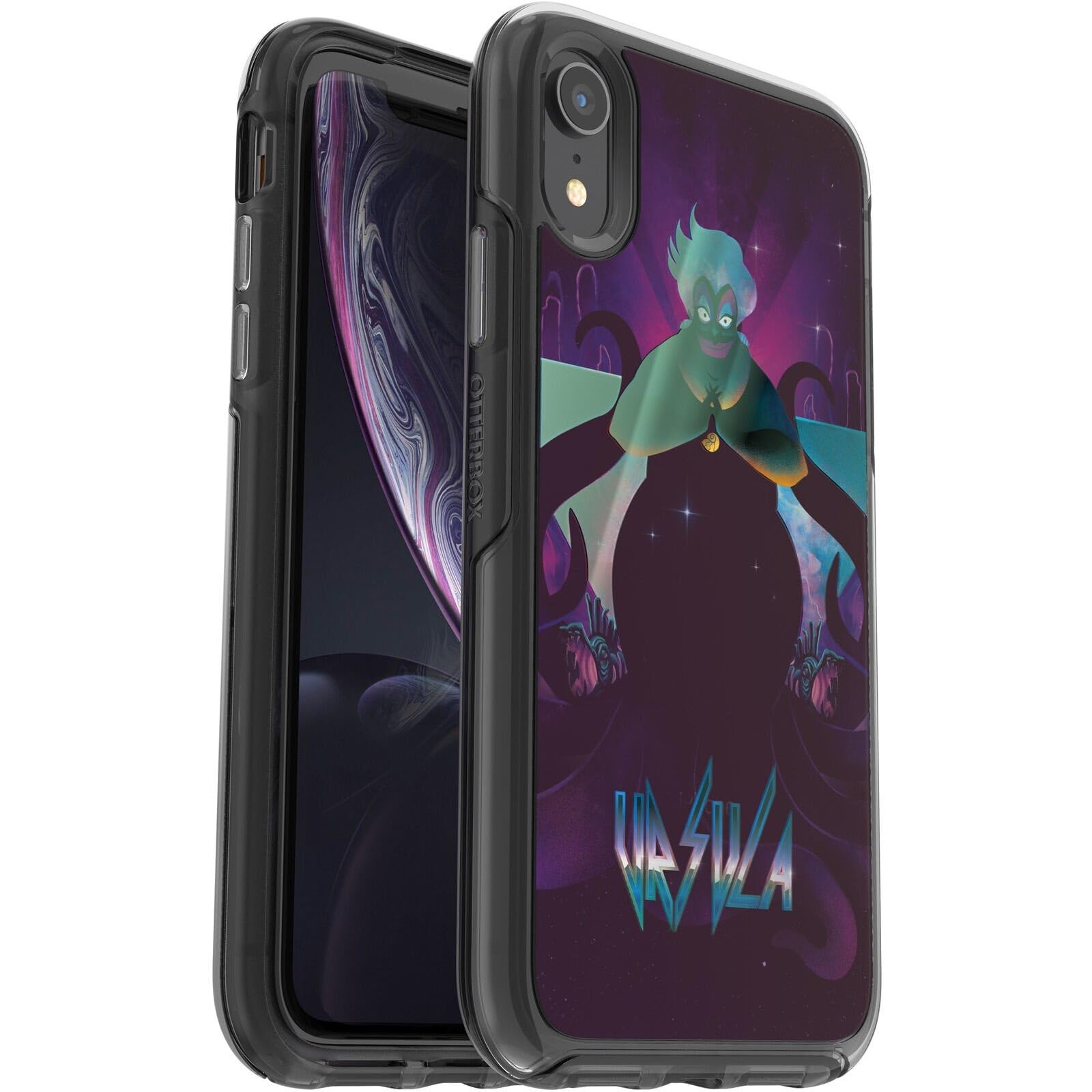 OtterBox Symmetry Series Slim Fit iPhone XR Case with MagSafe Wireless Charging & Raised Screen Bumper - Ursala Black | Protective Apple Phone Cover for Daily Use, Work & Outdoor Activities