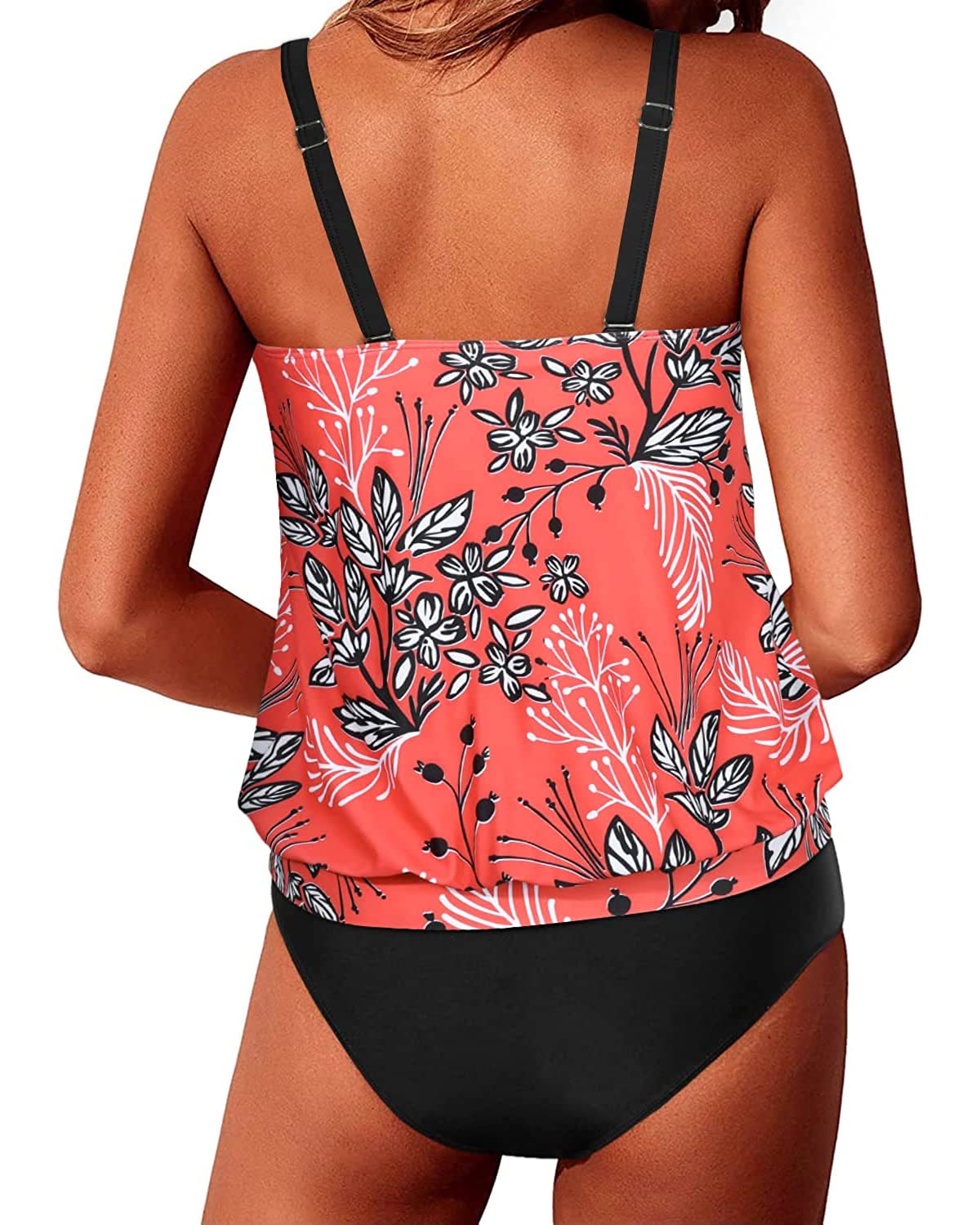 Yonique Modest Tankini Swimsuits for Women - Loose Fit Beachwear