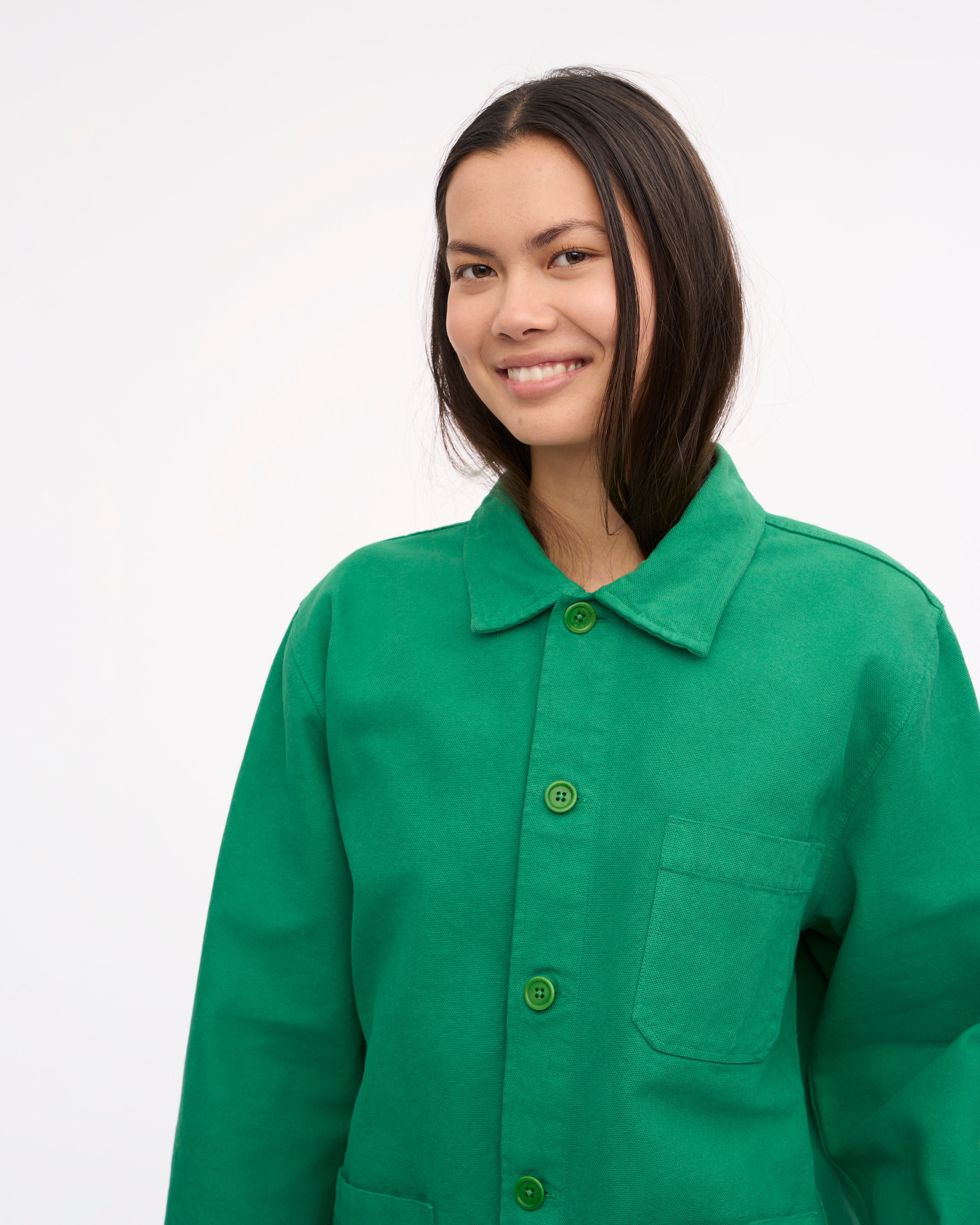 Organic Workwear Jacket for Men & Women | Eco-Friendly Kelly Green Outdoor Jacket | Durable & Comfortable for Construction, Farming & Outdoor Work