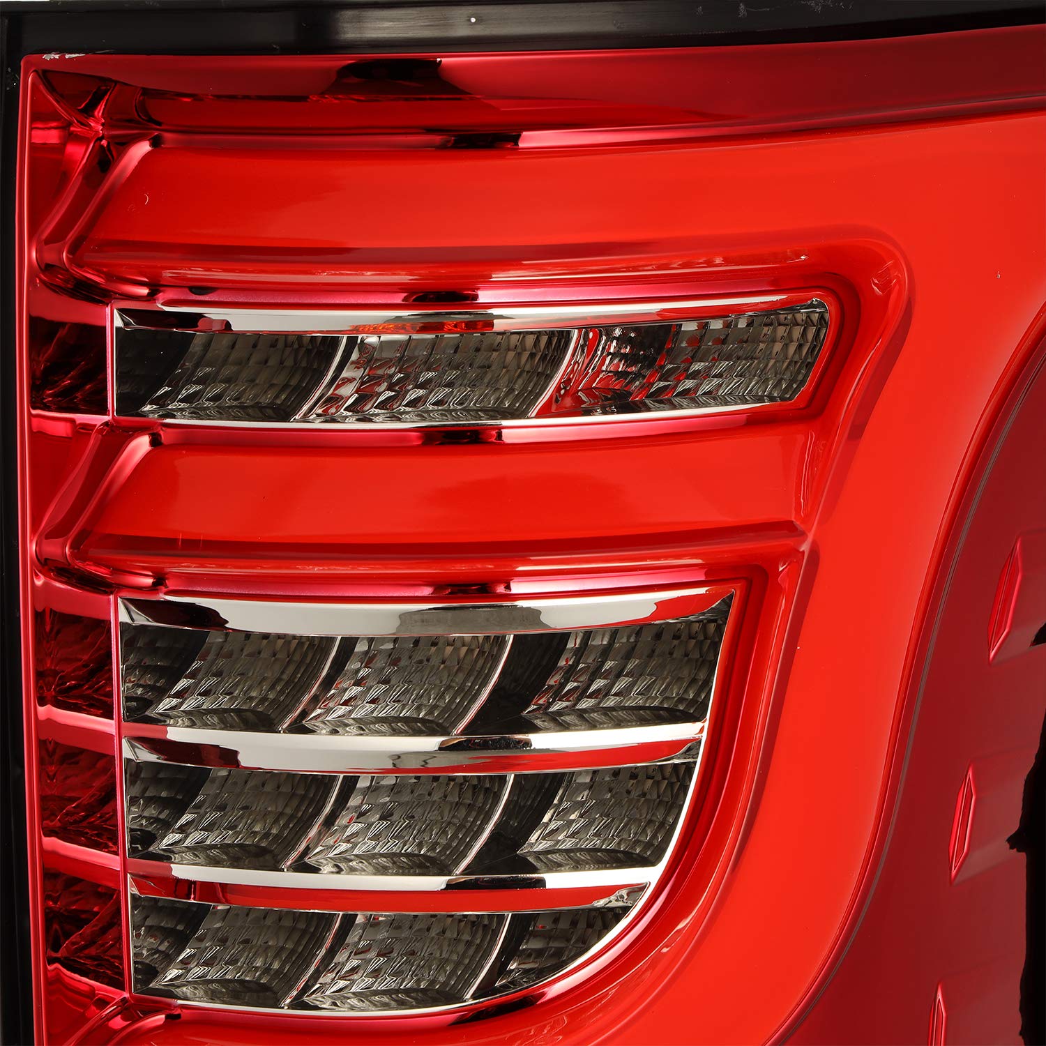 Alpharex PRO-Series LED Tail Lights for 2015-2017 Ford F150 - Red Smoke Lens - Enhanced Visibility & Style - Perfect for Night Driving & Custom Truck Upgrades