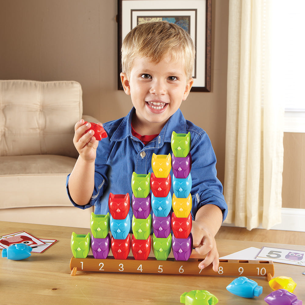 Learning Essentials™ Counting Owls Activity Set - 1 to 10 Number Recognition, Math Games for Kids Ages 3+ | Preschool Classroom & Homeschool Learning Tool