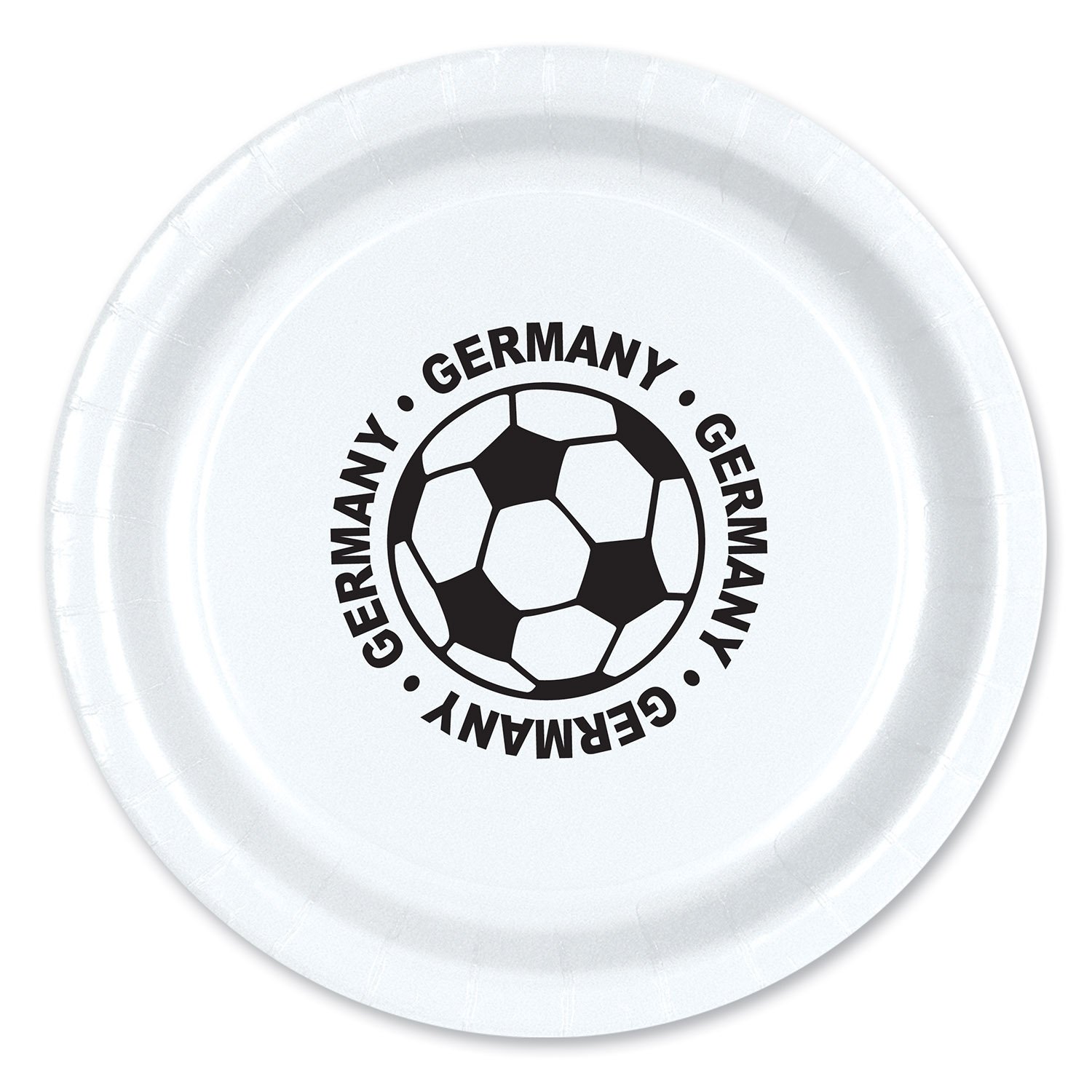 Beistle 58006-GER German Themed Party Plates - Set of 12 Disposable Plates for Oktoberfest, German Heritage Celebrations & International Theme Parties