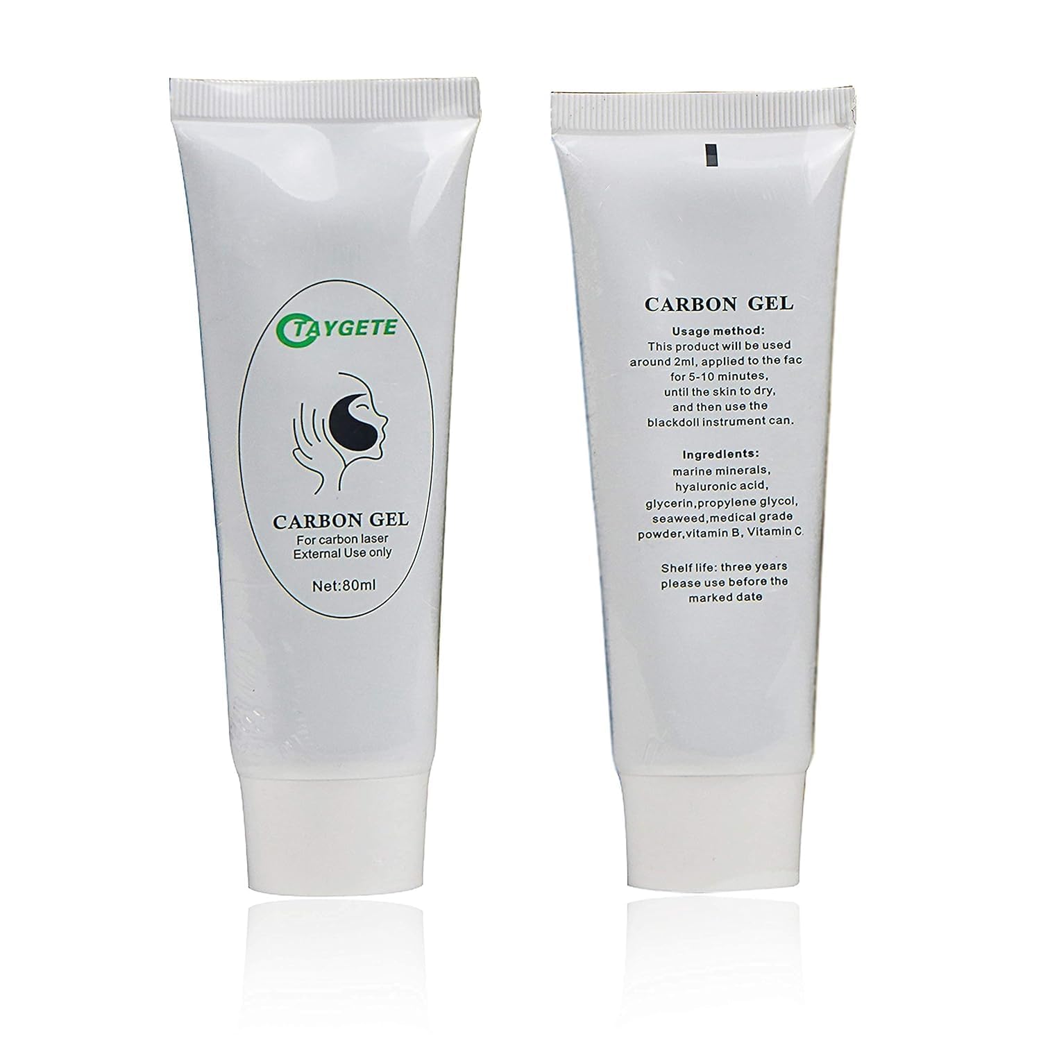 Professional Carbon Peel Gel for Q-Switch Nd:YAG Laser - 80ml Skin Rejuvenation Treatment, Deep Facial Cleansing & Blackhead Removal - Ideal for Spa, Clinic & At-Home Skincare Routine