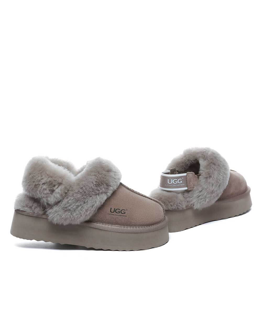 Women's UGG Bronny 3-Way Platform Slippers - Cozy House Shoes for Winter, Indoor/Outdoor Wear - Perfect for Home, Office & Travel Comfort