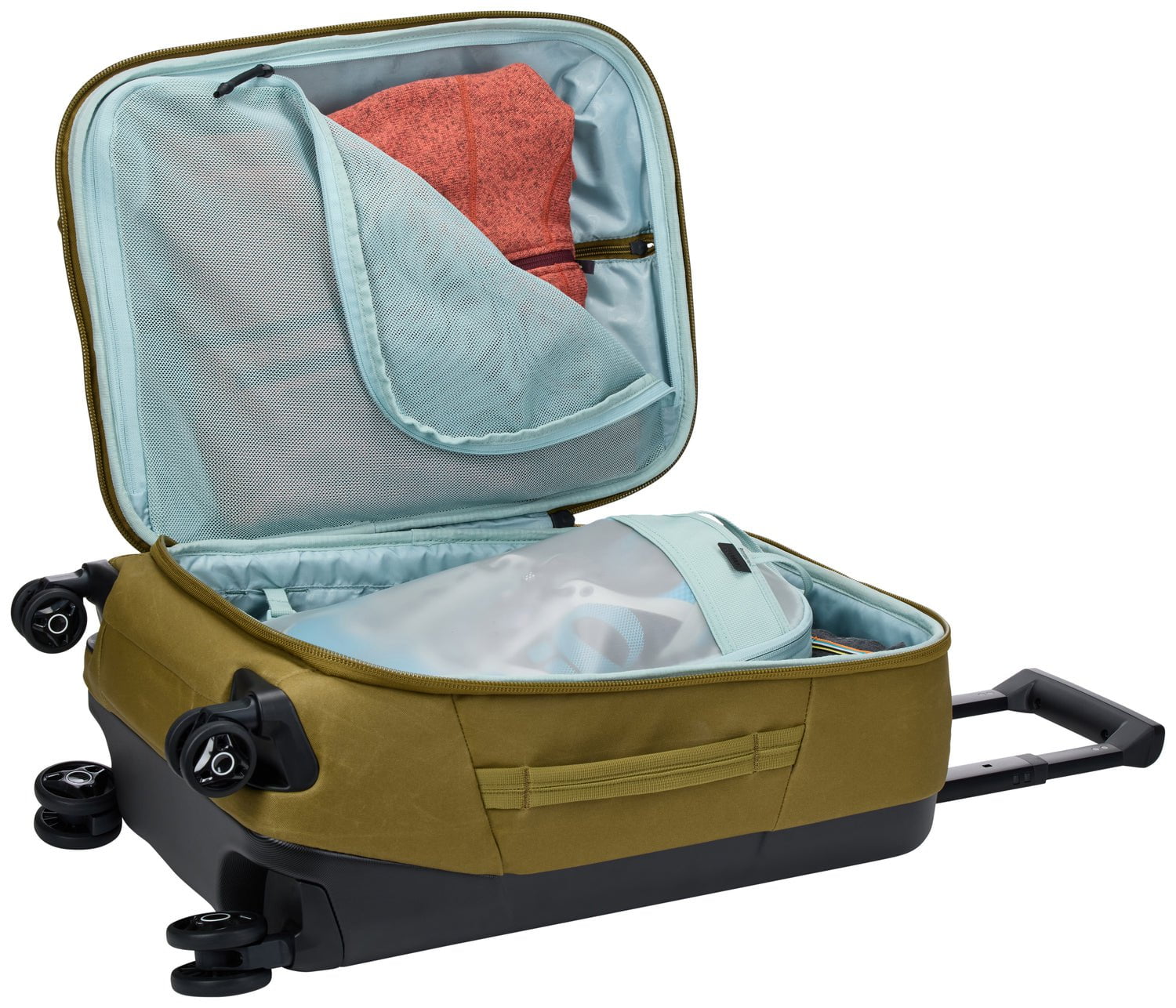 Thule Aion Carry On Spinner Luggage - Nutria Brown | Lightweight Expandable Suitcase for Travel | Perfect for Business Trips & Weekend Getaways
