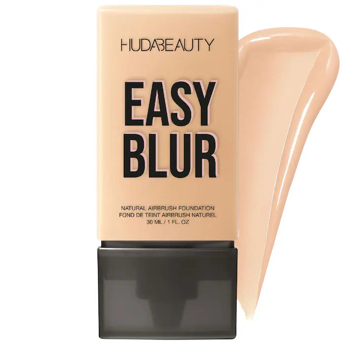 HUDA BEAUTY Easy Blur™ Natural Airbrush Foundation with Niacinamide - Lightweight, Buildable Coverage for Flawless Skin | Perfect for Everyday Wear & Special Occasions