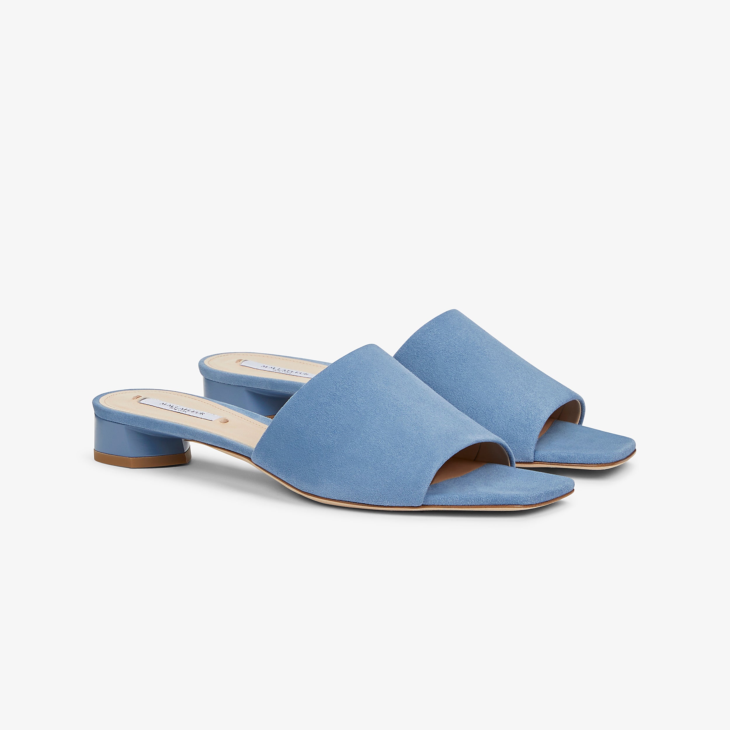 Carter Slide Suede Shoes for Women - Sky Blue Comfortable Slip-On Loafers | Perfect for Casual Wear, Office & Travel