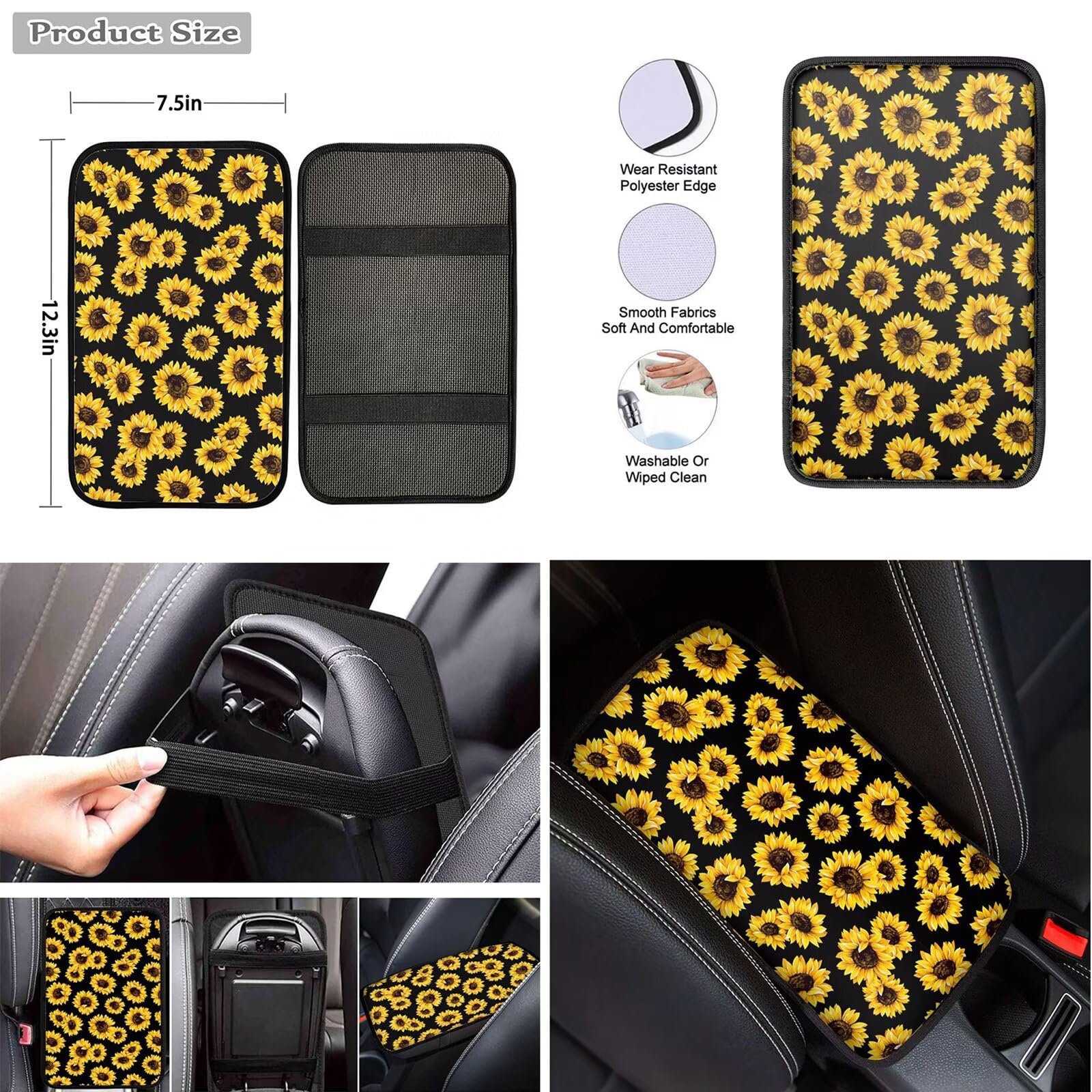 Aesthetic Butterfly Moon Car Seat Covers Set for Women - Steering Wheel Cover, Front & Rear Seat Protectors, Armrest Pad, Coaster & Keychain | Stylish Car Interior Accessories for Daily Commute & Road Trips